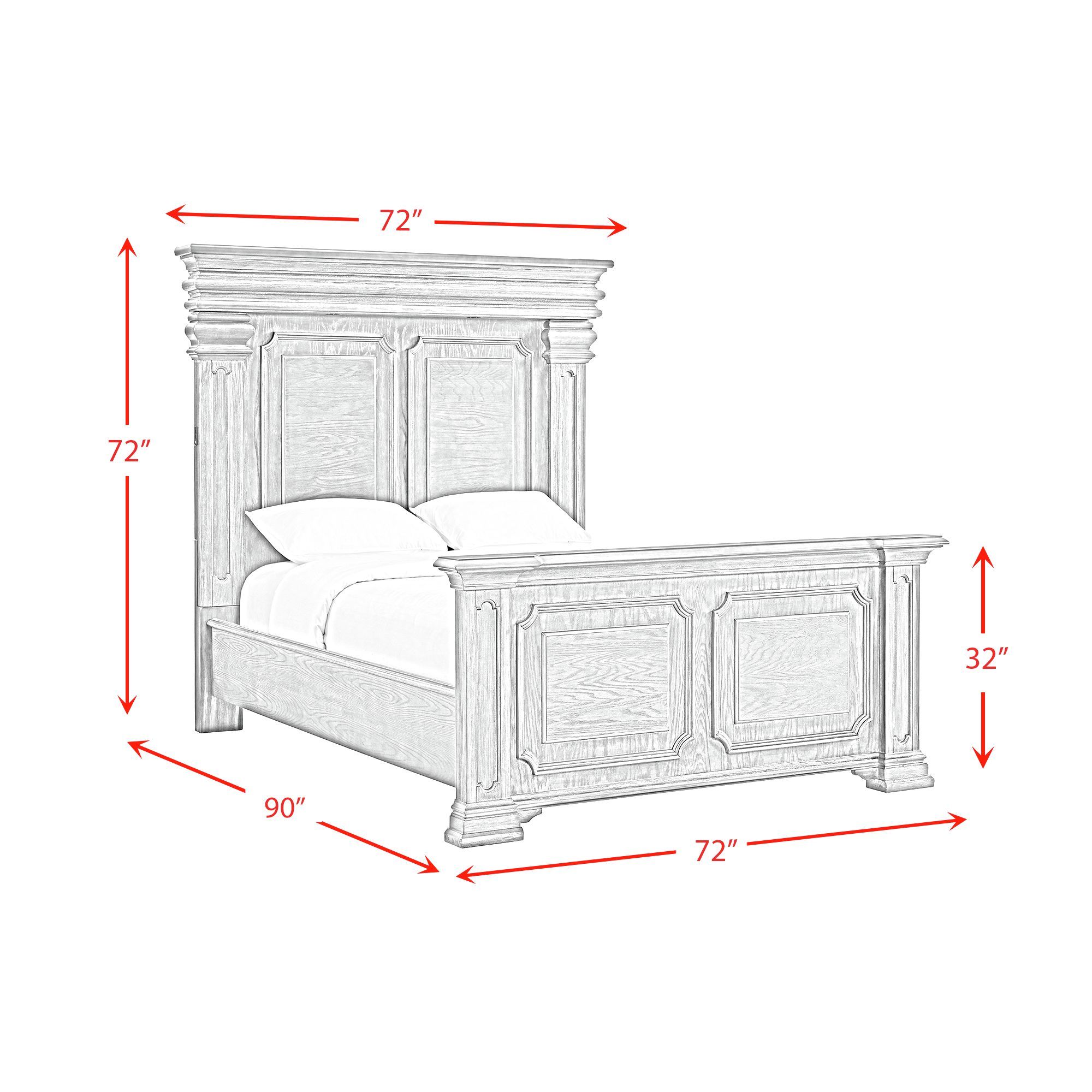 Kings Court - Queen Bed - Black