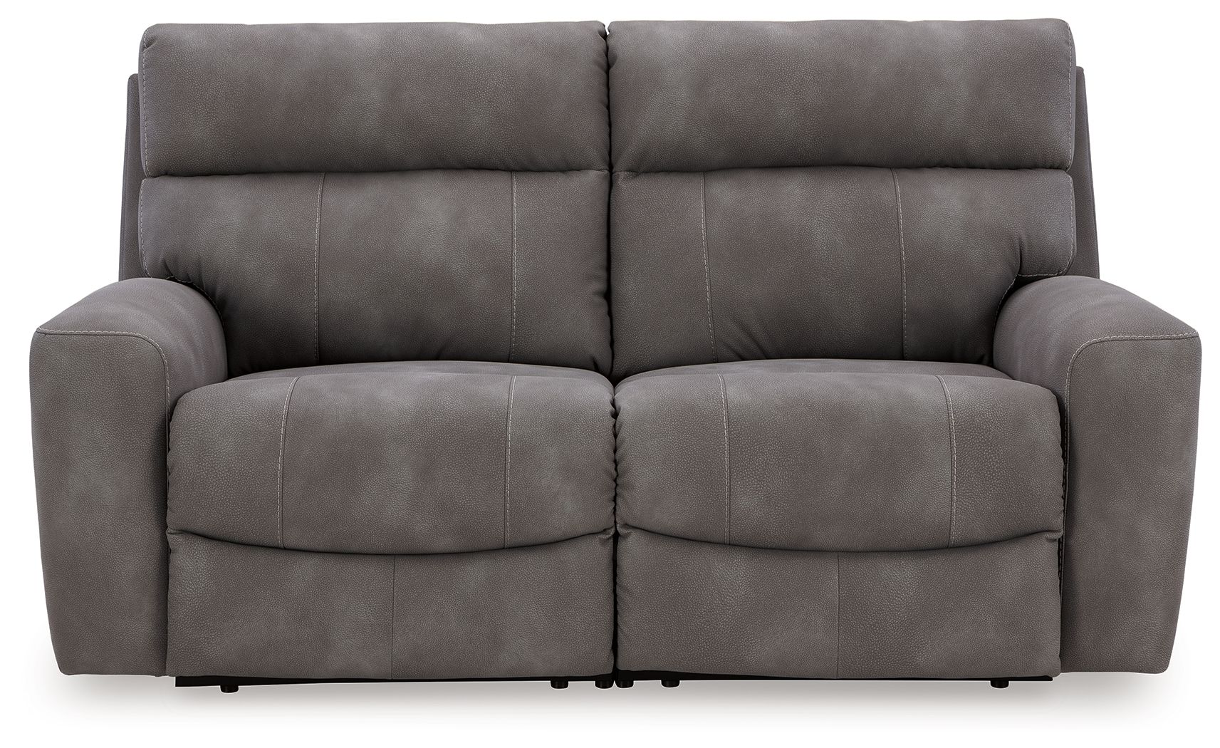 Ashley Next-Gen Durapella - Slate - 2-Piece Power Reclining Sectional Loveseat