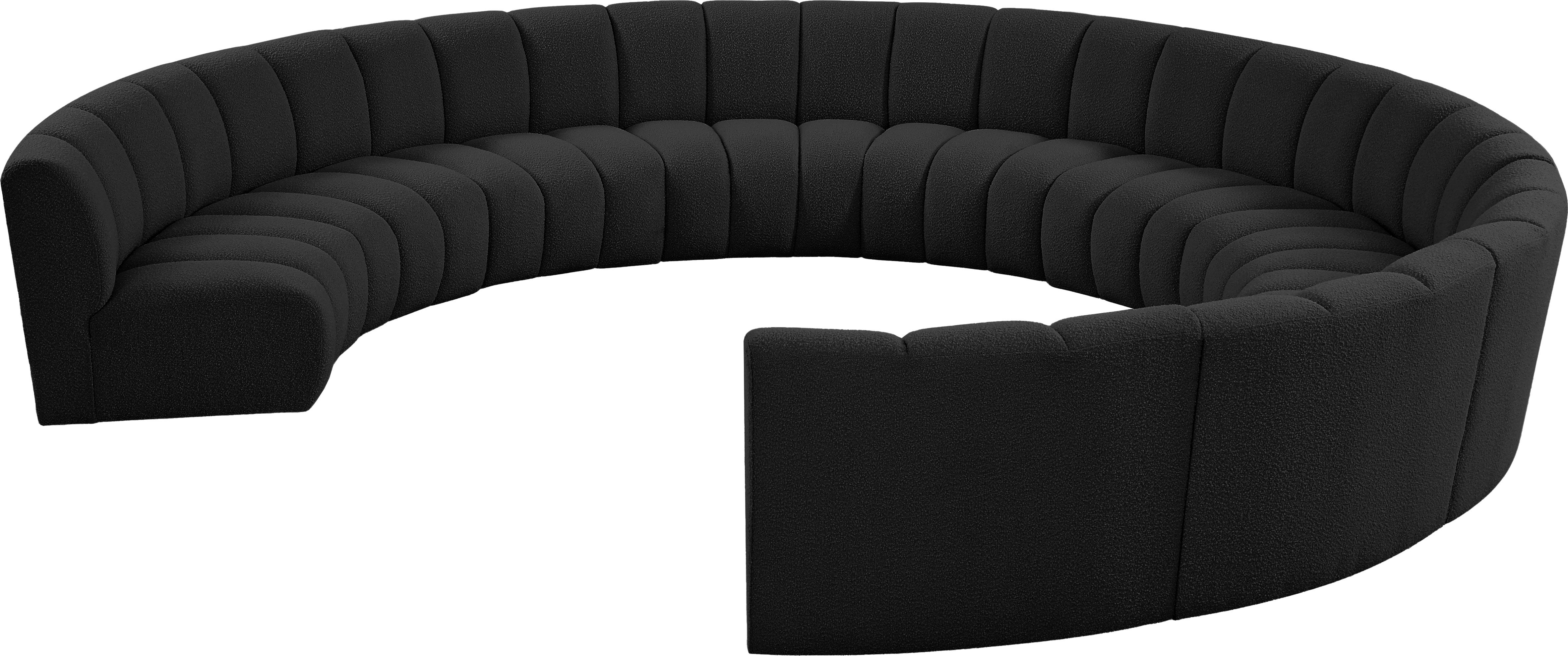 Infinity - 10 Piece Modular Sectional - Black