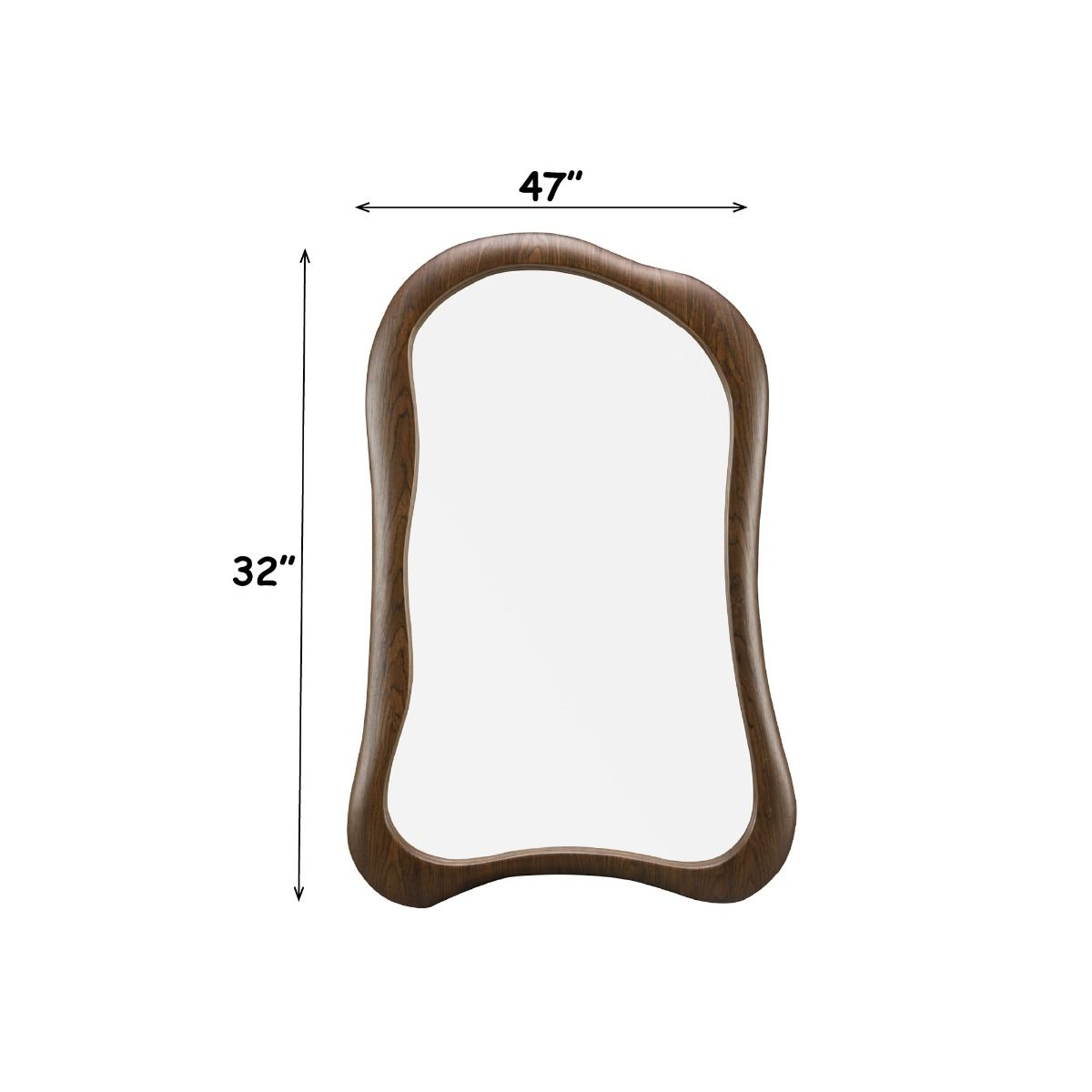 Lanza - Aceent Mirror - Dark Walnut, dark brown, view 6