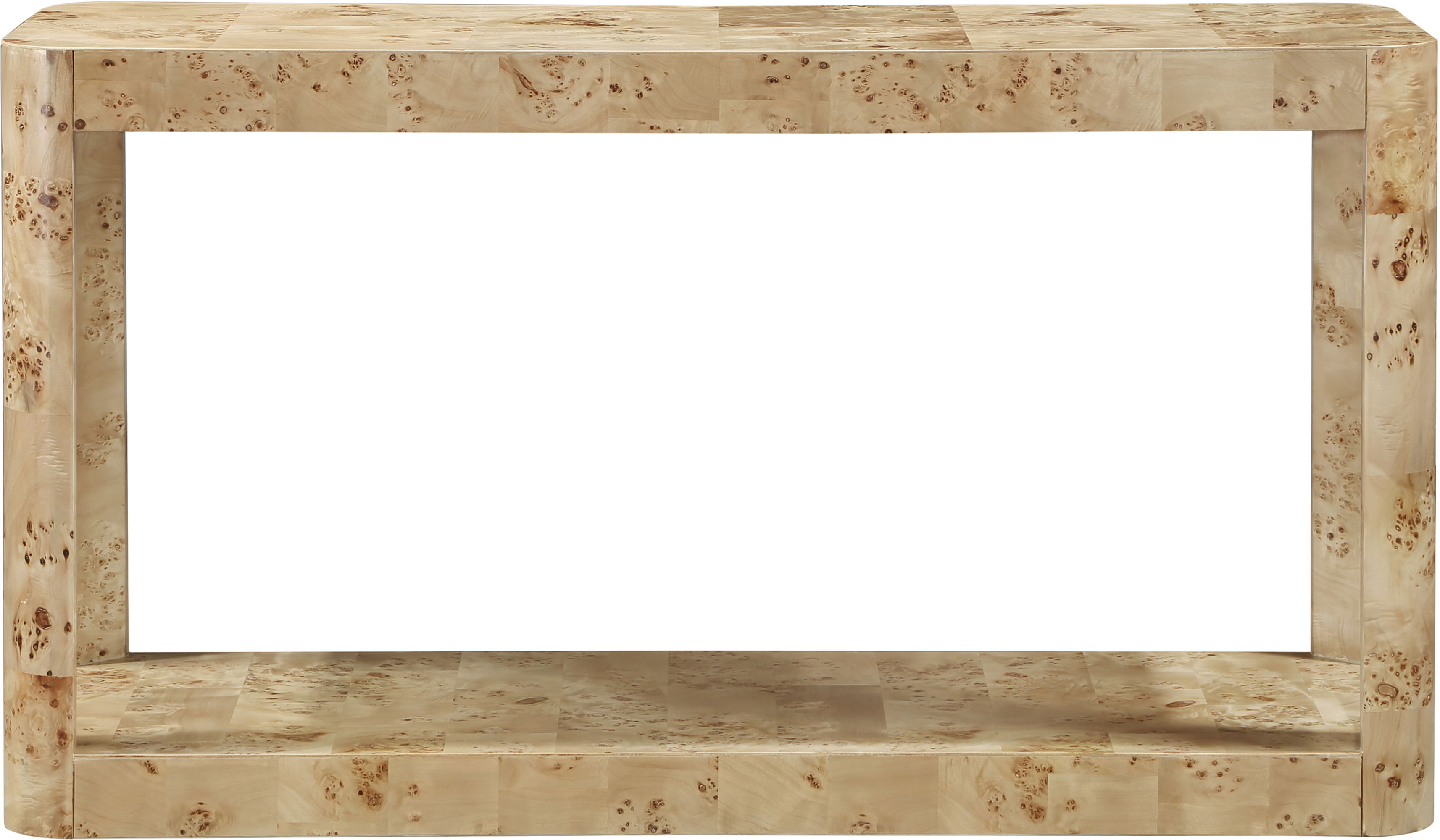 Reeves - Burl Wood Console Table - Natural