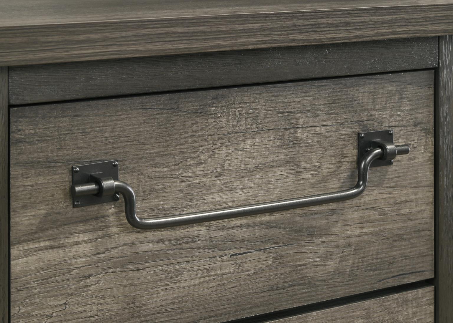 B271 - Kiing Bed - Ash Gray