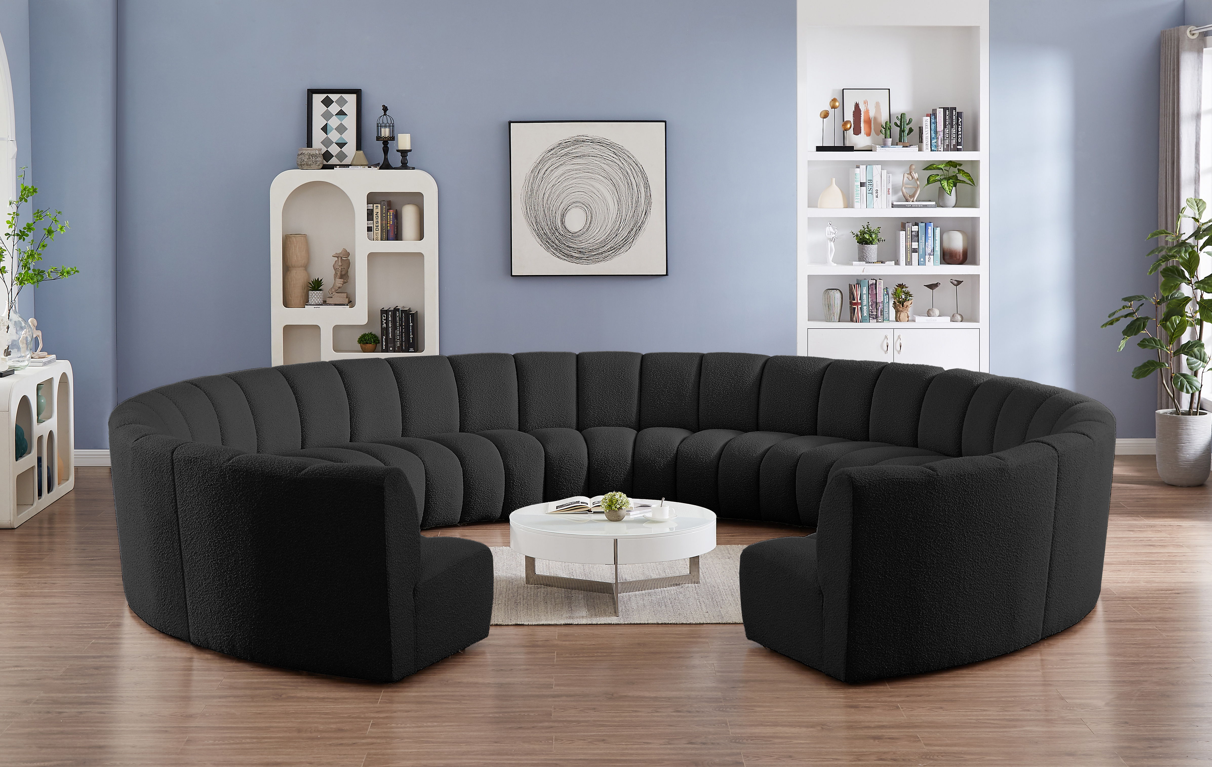 Infinity - 11 Piece Modular Sectional - Black