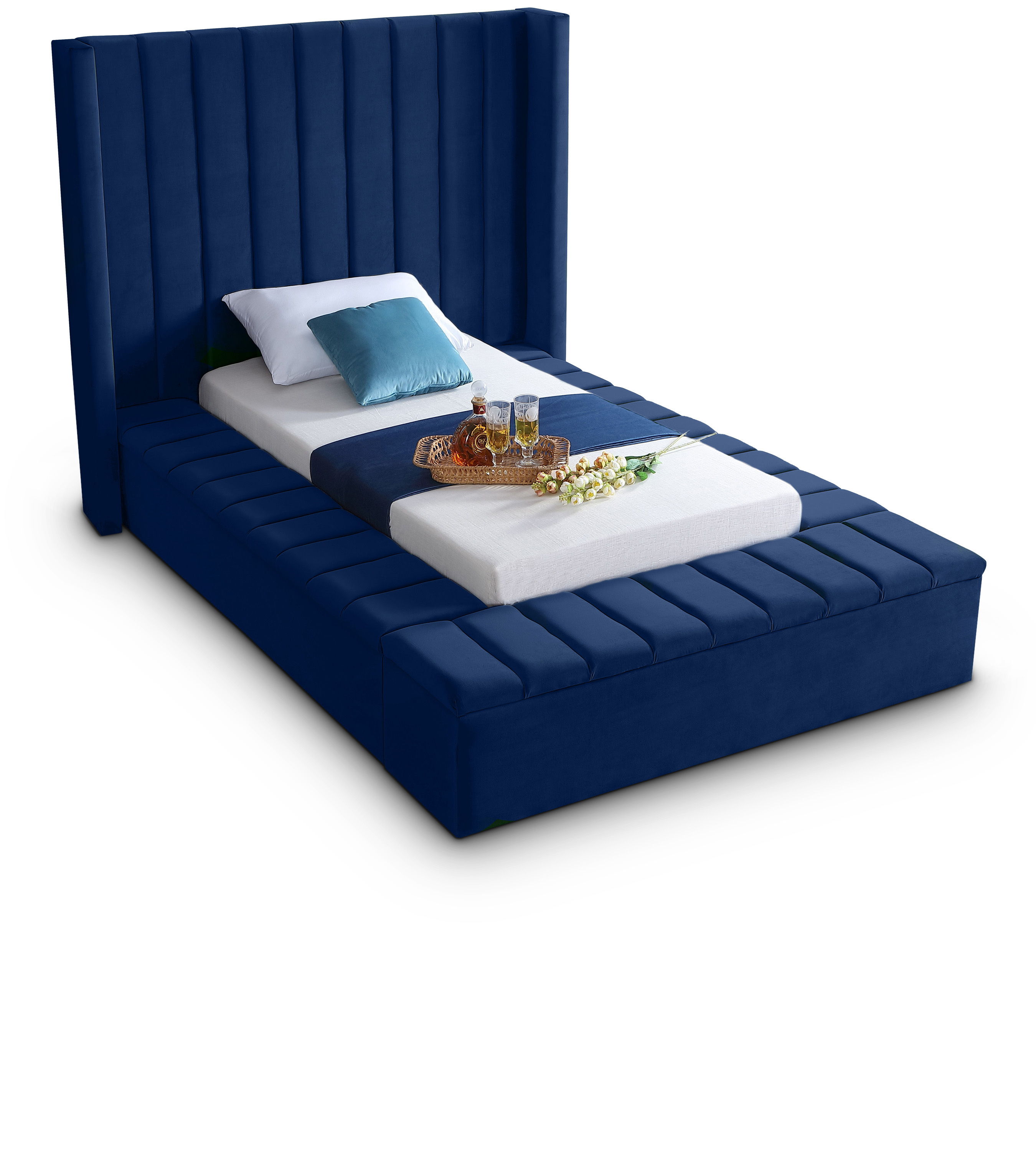 Kiki - Twin Bed - Navy