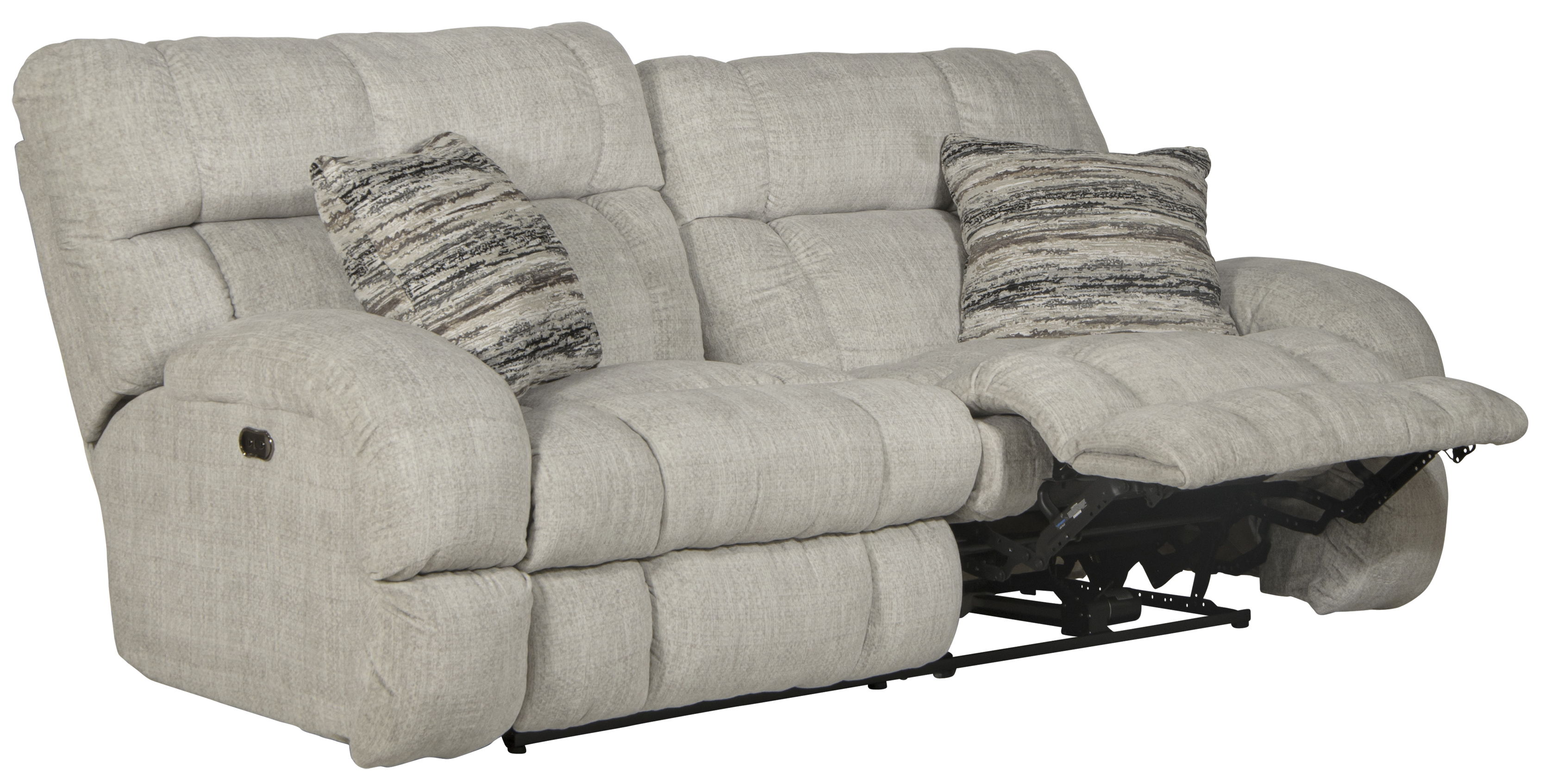 Ashland - Power Lay Flat Reclining Sofa - Buff