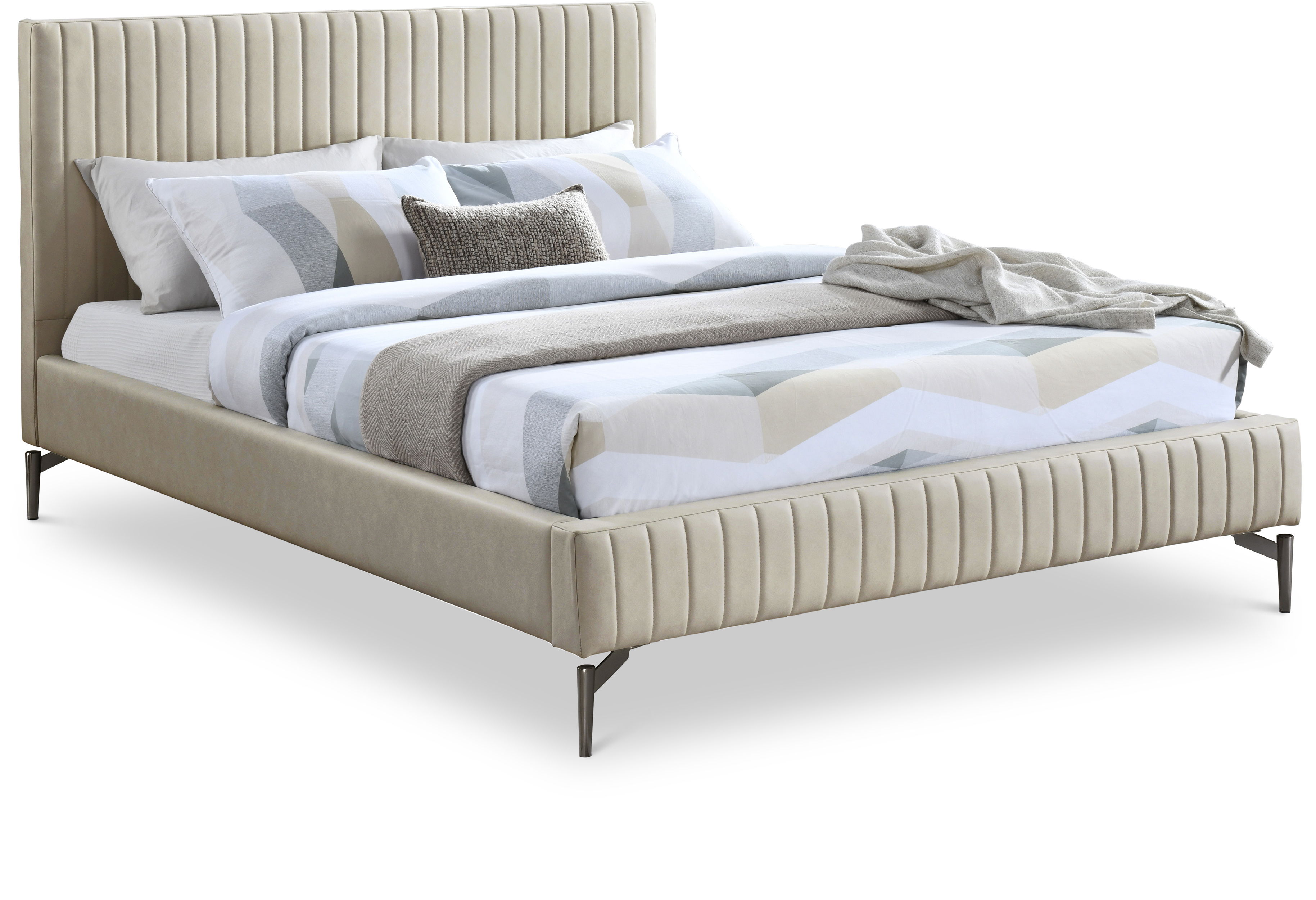 Gallo - Queen Bed - Beige