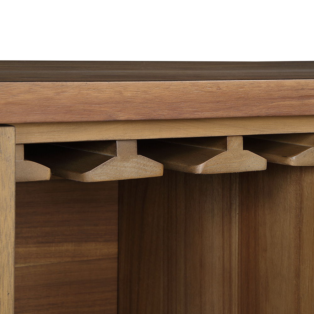 Pascaline - Server - Rustic Brown & Oak, dark brown, view 3