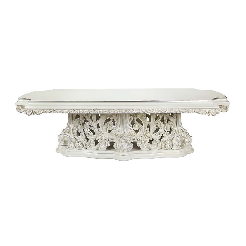 Adara - Dining Table - Antique White, beige