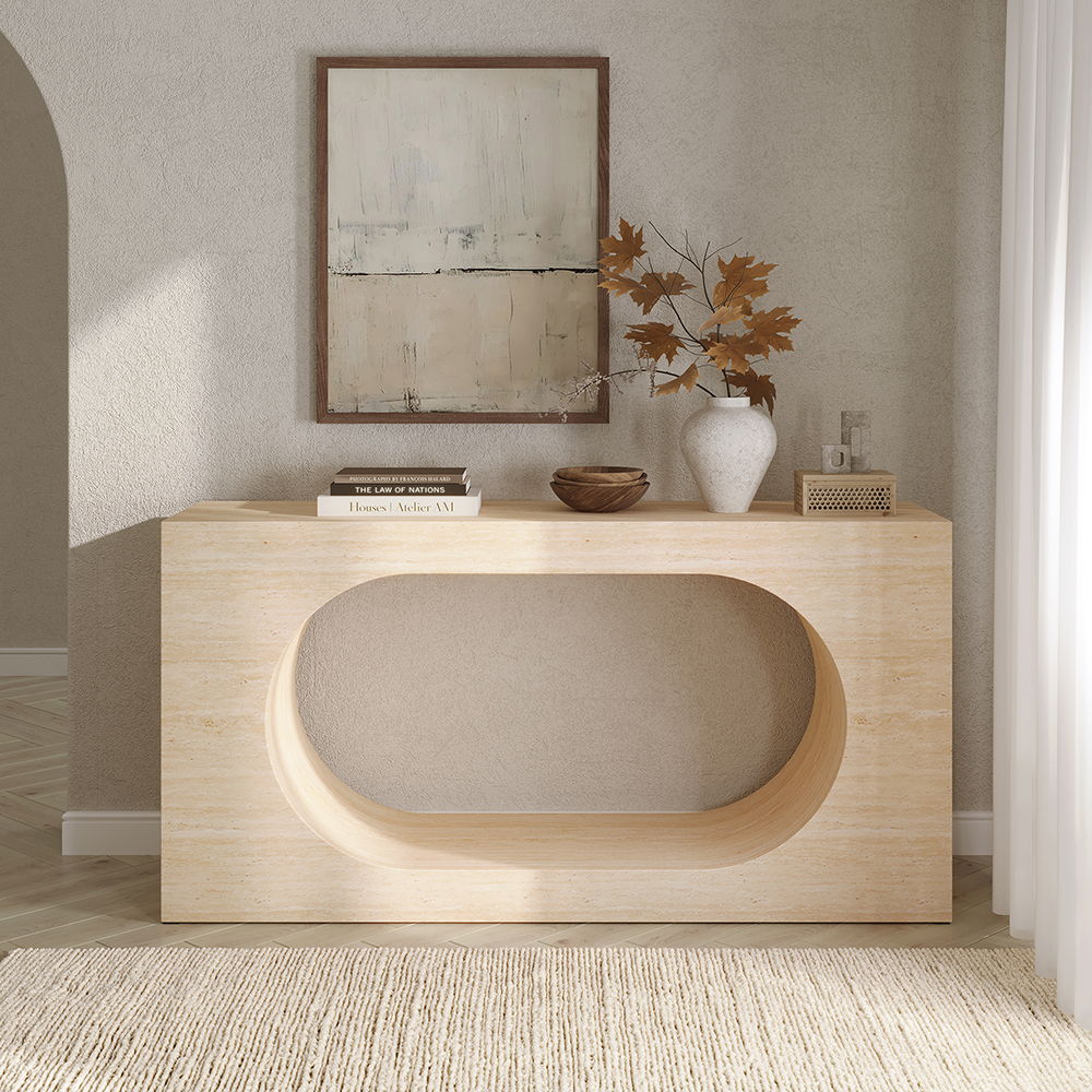 Inca - Console Table - Beige, beige