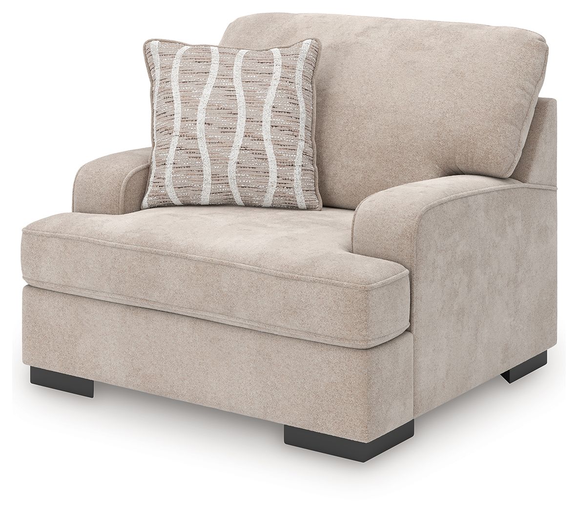Ashley Furniture High Profile - Chair and a Half - Taupe - Image 4