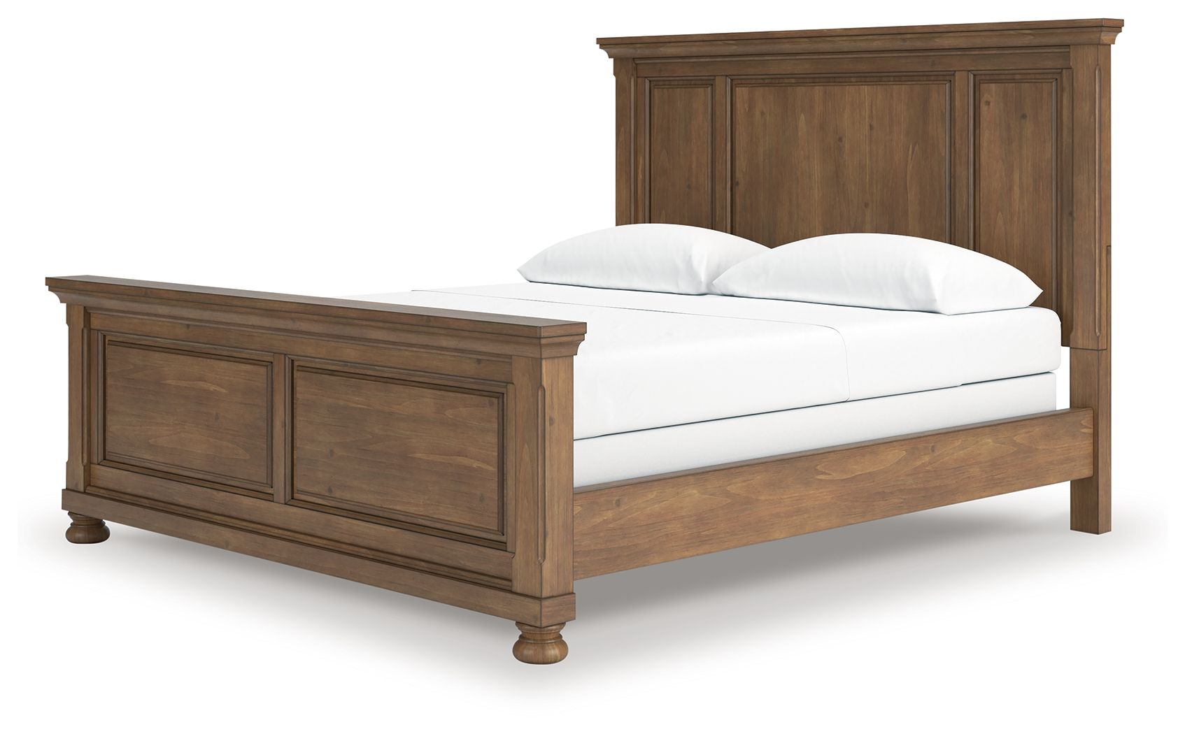 Ashley Furniture Feddinger - California King Panel Bed - Medium Brown - Image 5