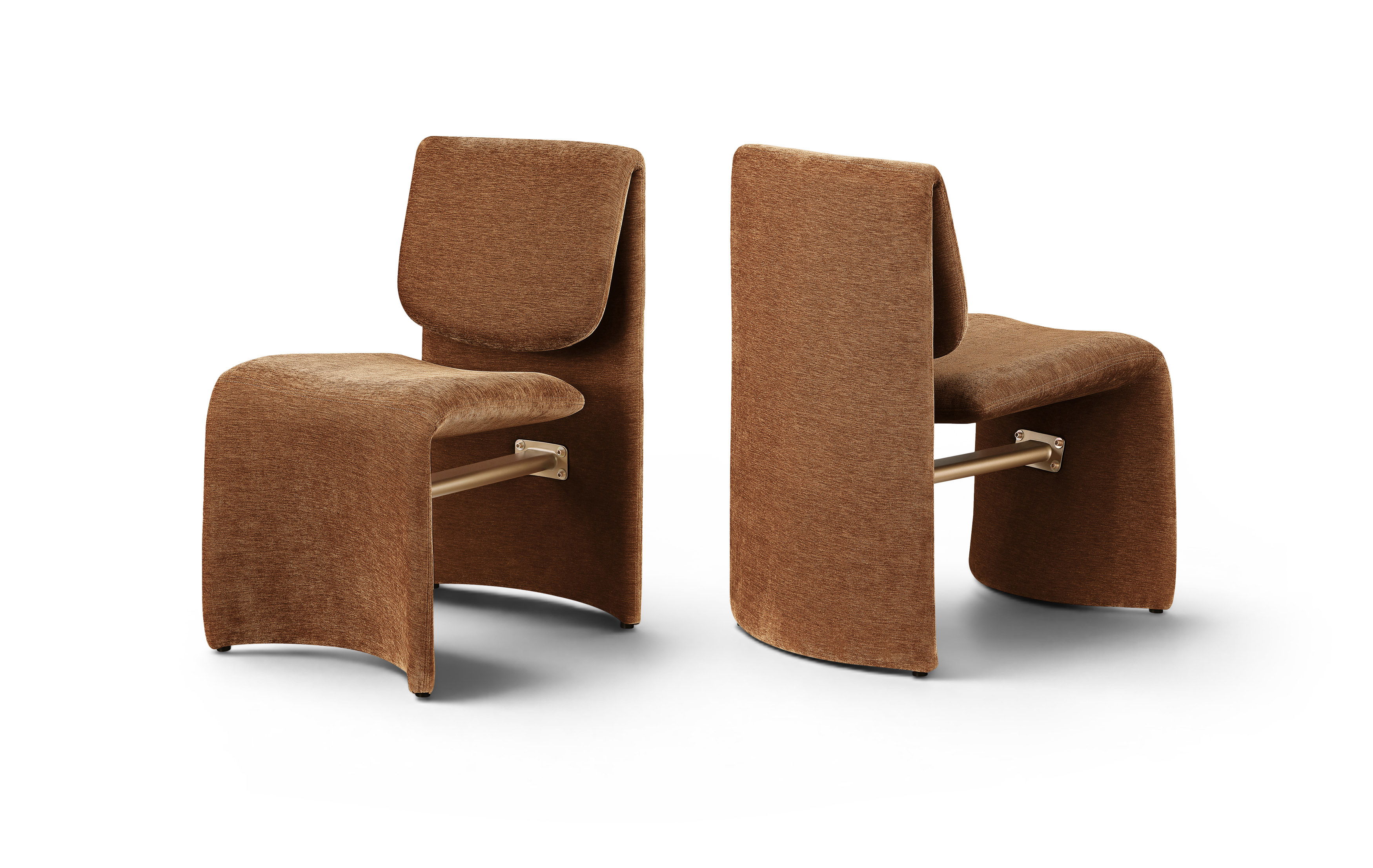 Slique - Performance Fabric Upholstered Dining Chair (Set of 2) - Cognac