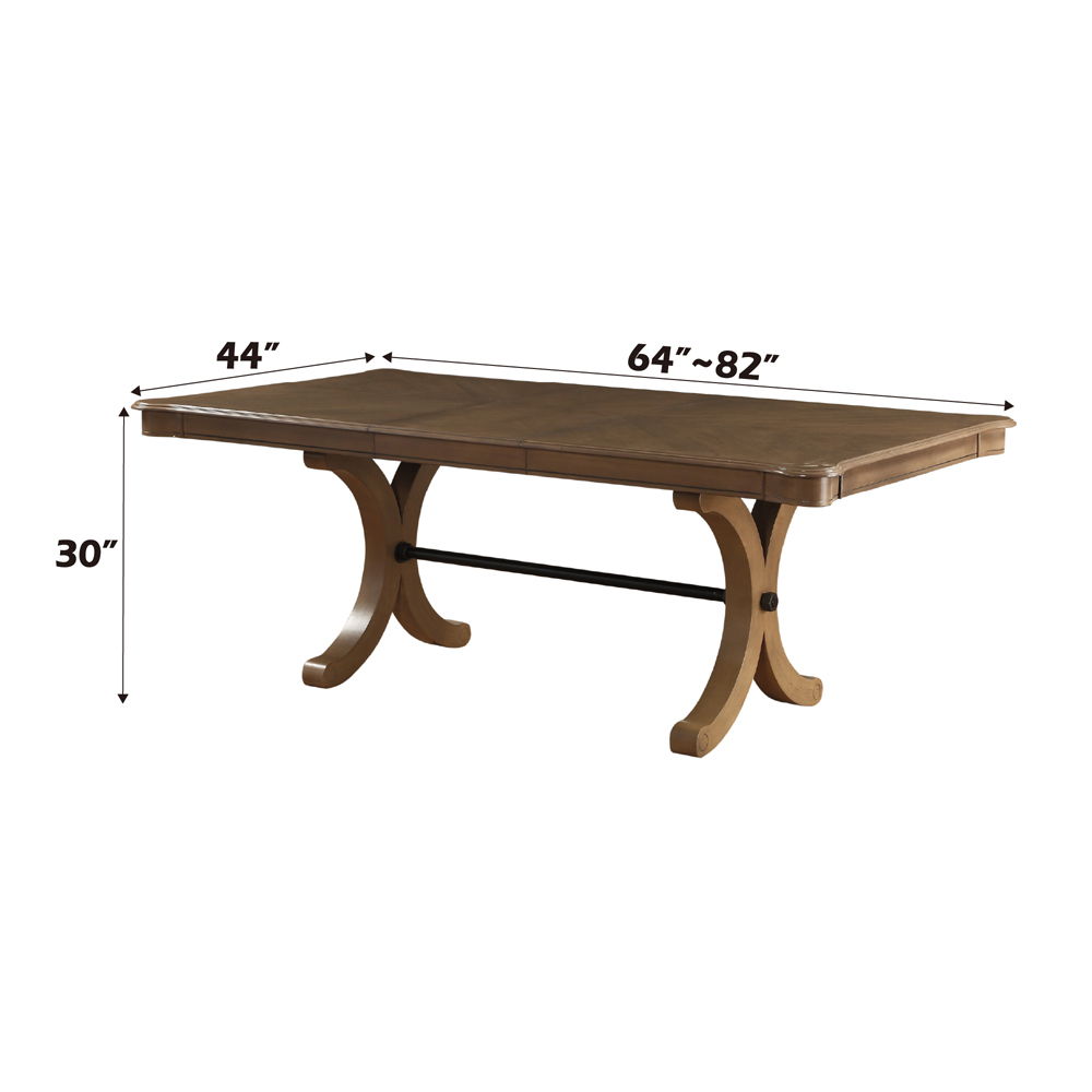 Harald - Dining Table - Gray Oak, dark gray, view 6