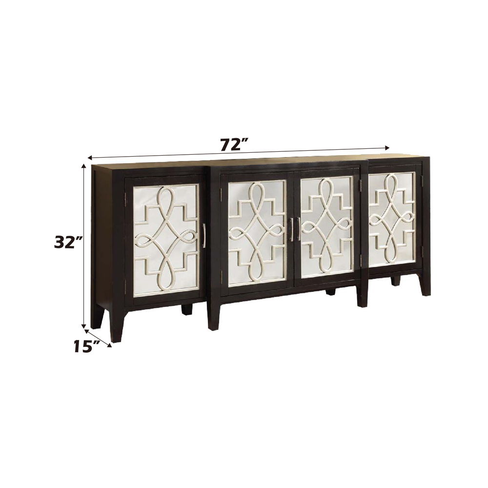 Kacia - Console Cabinet - Antique Black, black, view 2
