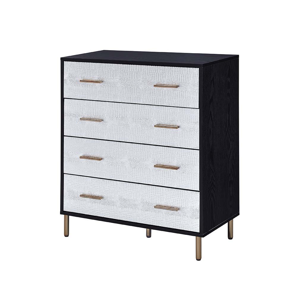 Myles - Chest - Black, Silver & Gold, black, view 2