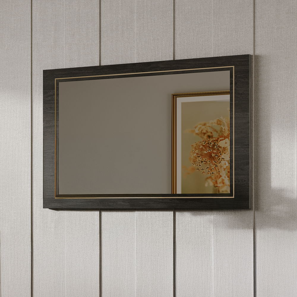 Venezia - Accent Mirror - Gray, dark gray
