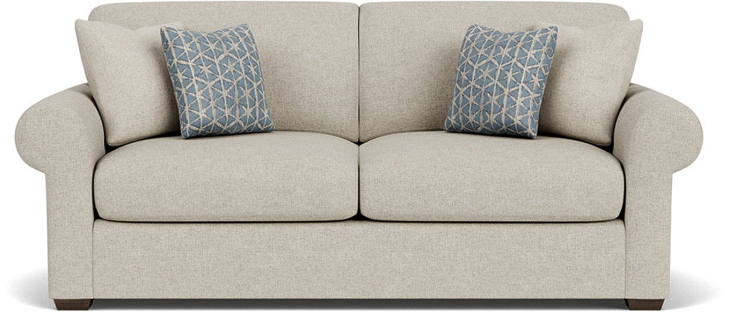 Randall - Fabric Two-Cushion Sofa, white, view 5