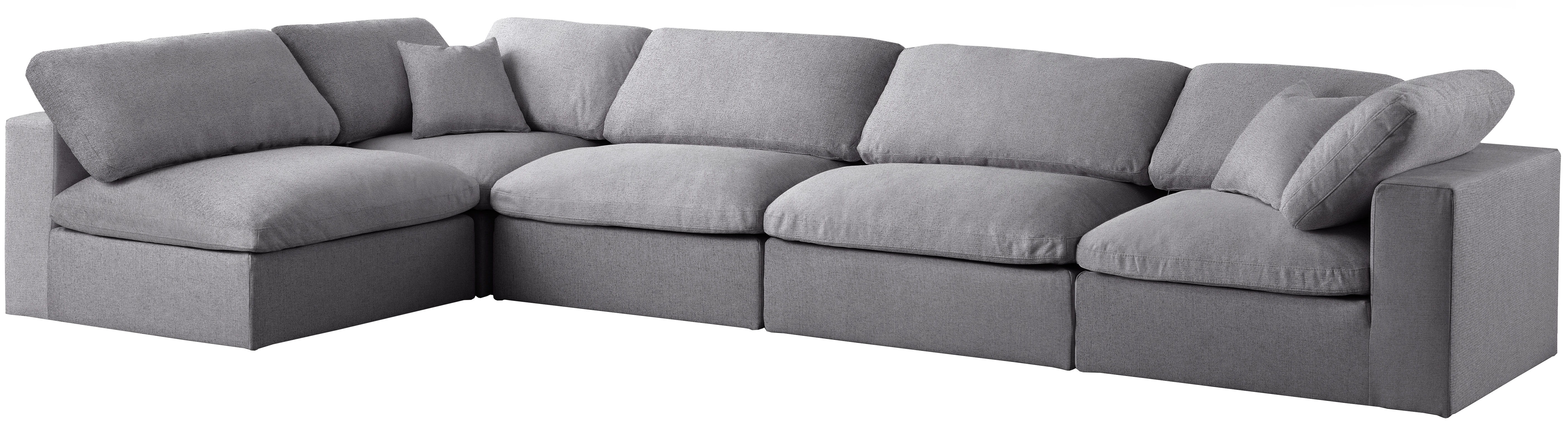 Serene - 5 Piece Modular Sectional - Gray