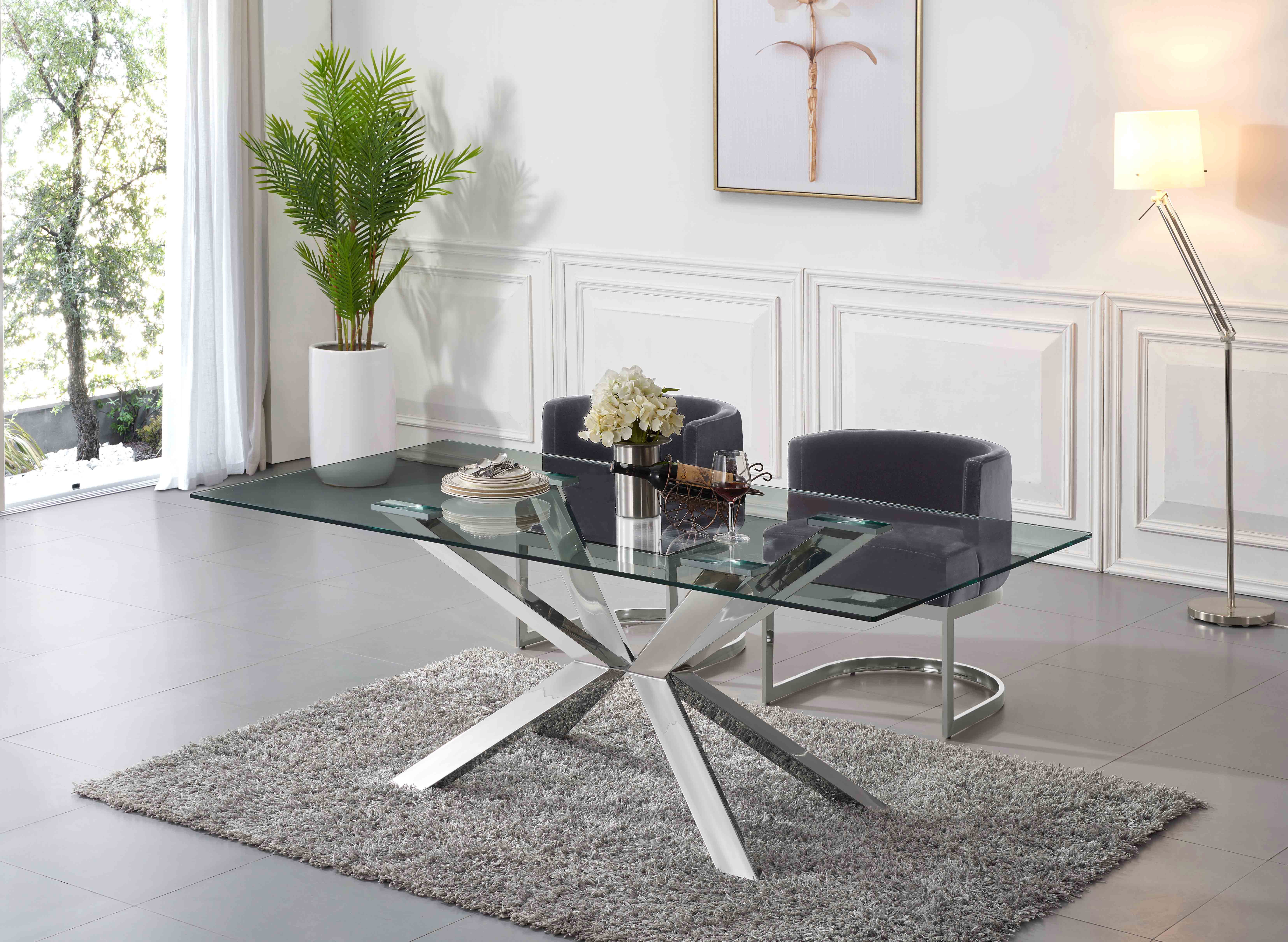 Gianna - Fabric Dining Chair - Gray