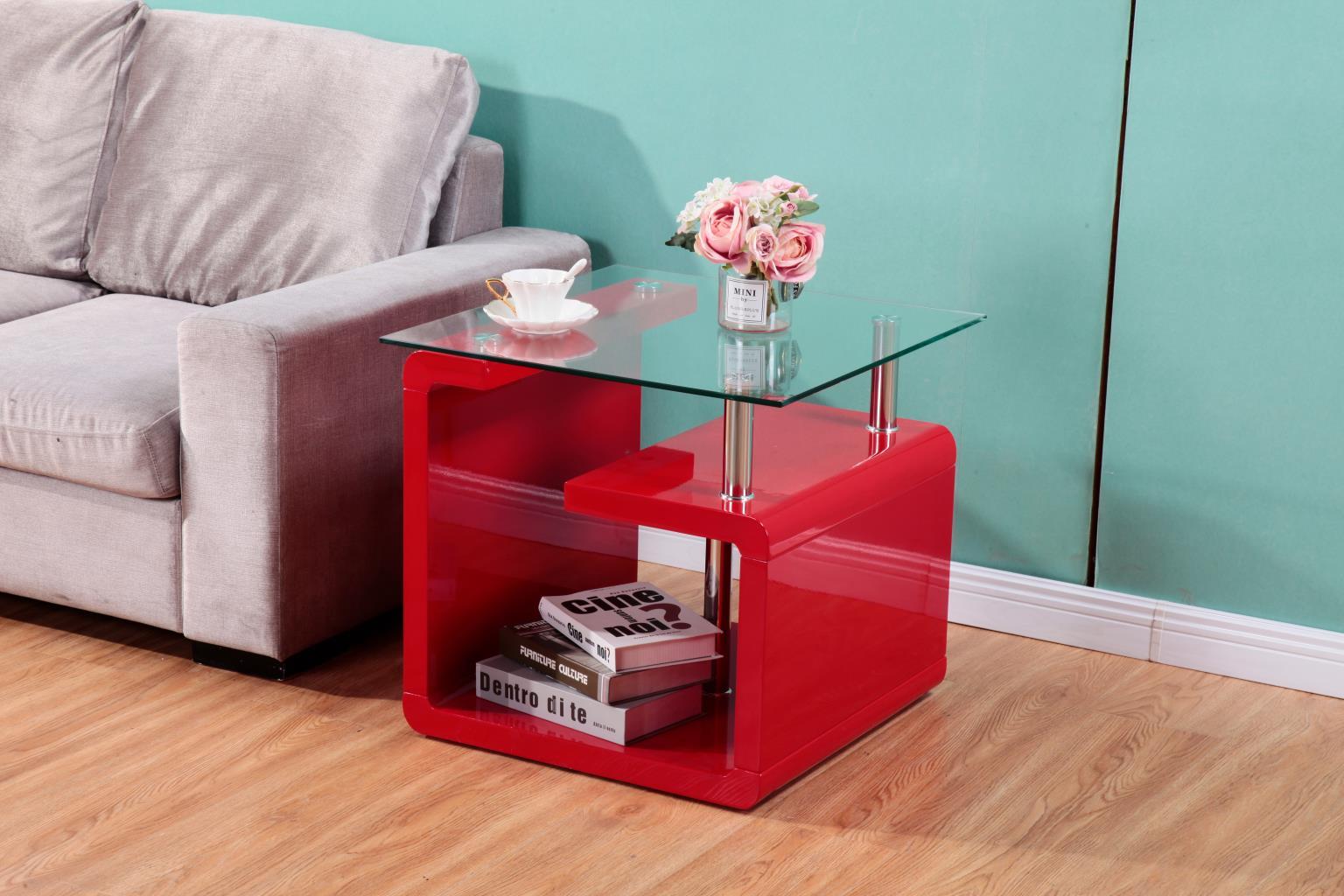 T306 - End Table - Red