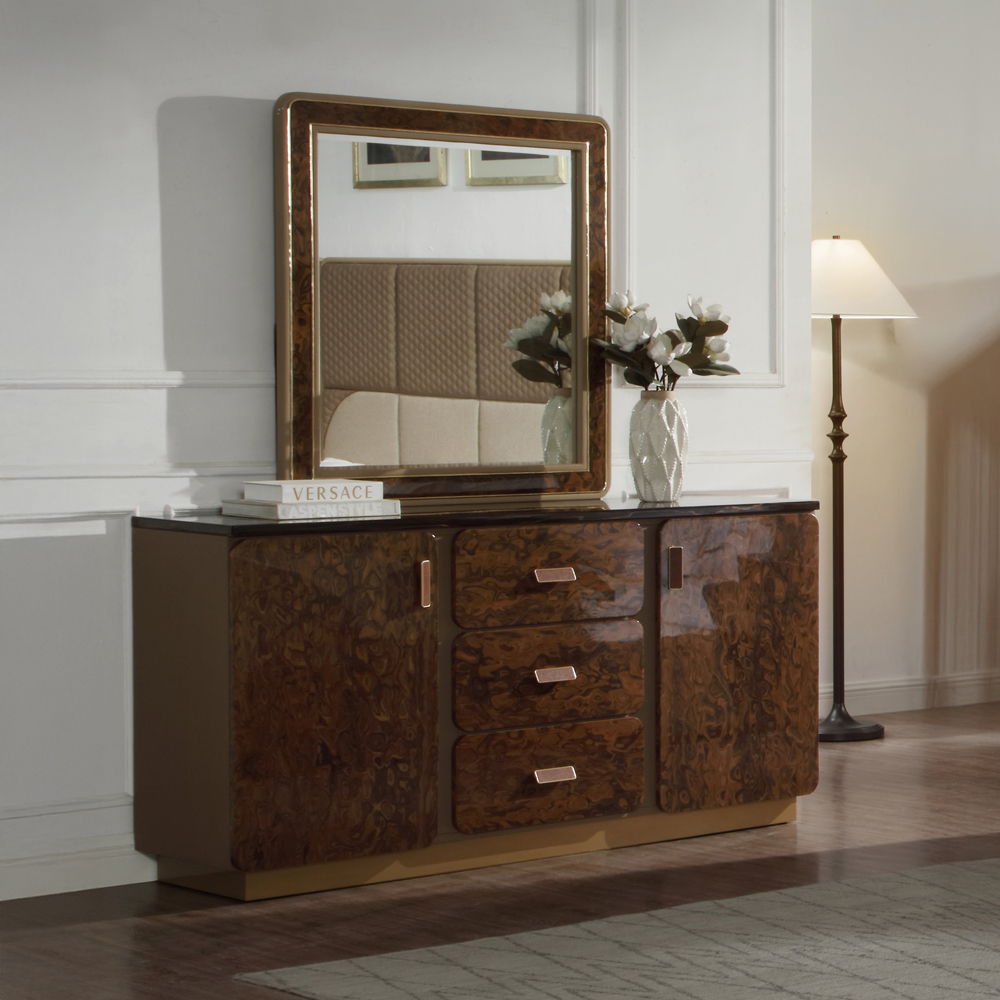 Marcelino - Mirror - Cherry Oak, light brown, view 5