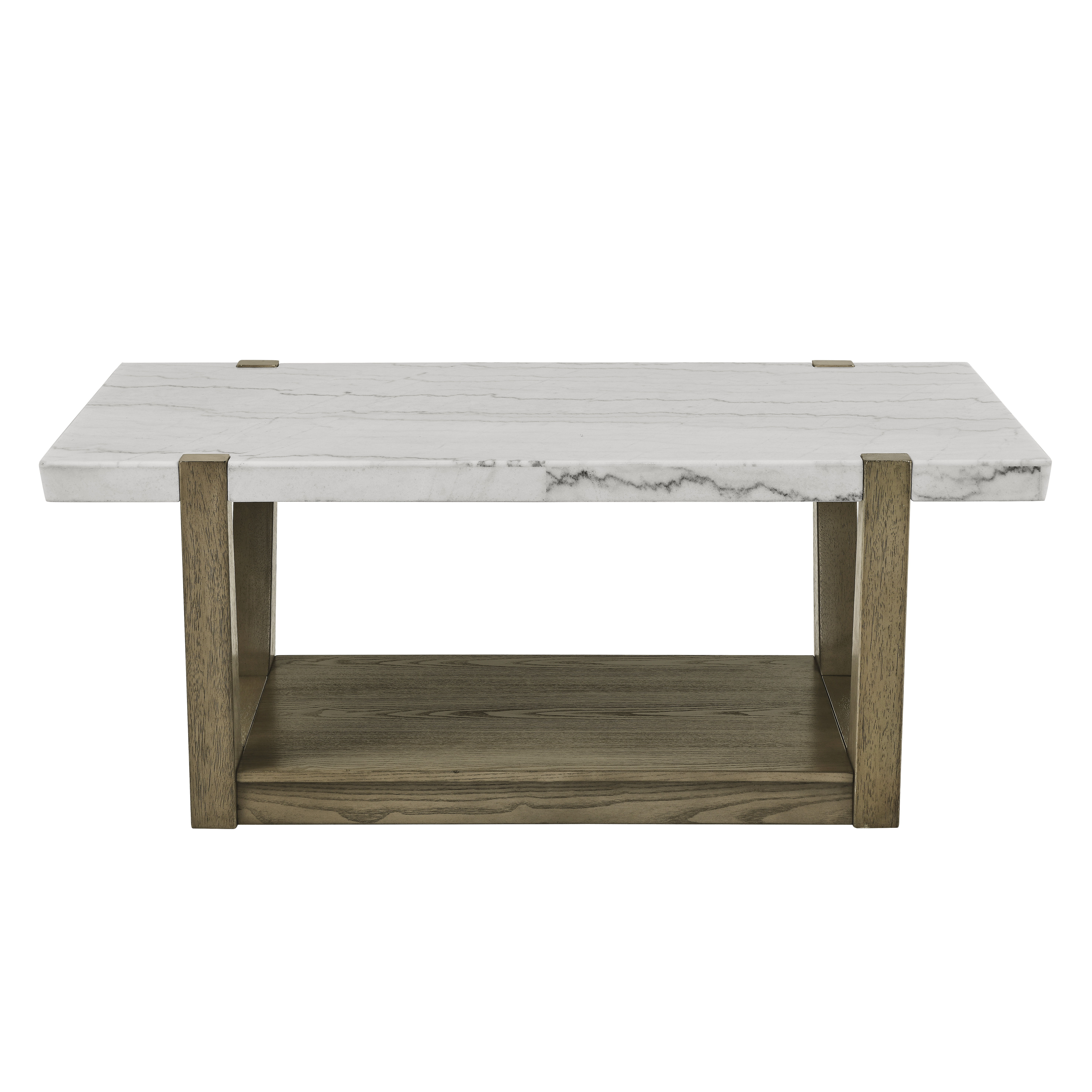 Perth - Marble Top Cocktail Table - White