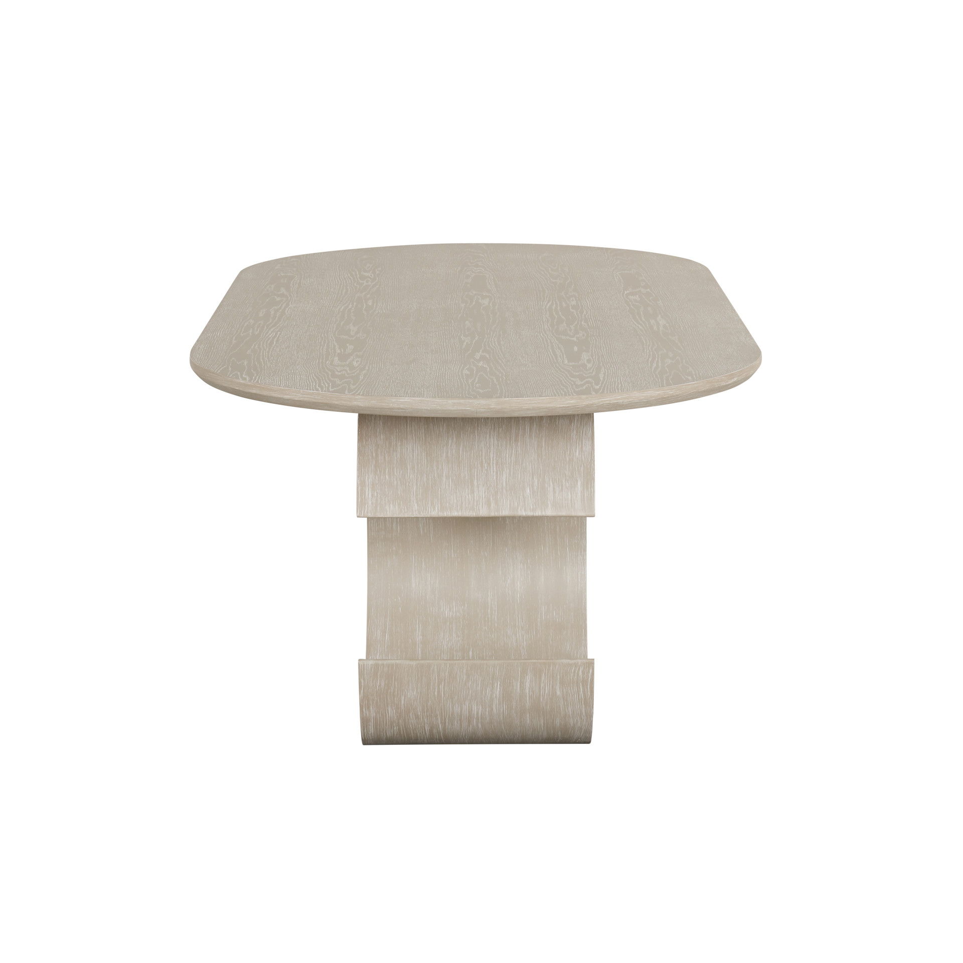 Gwendolyn - Oval Dining Table Base - Cerused Taupe