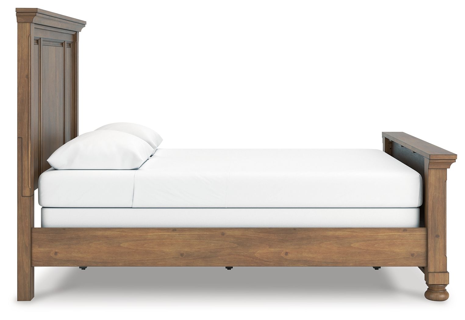 Ashley Furniture Feddinger - Queen Panel Bed - Medium Brown - Image 5