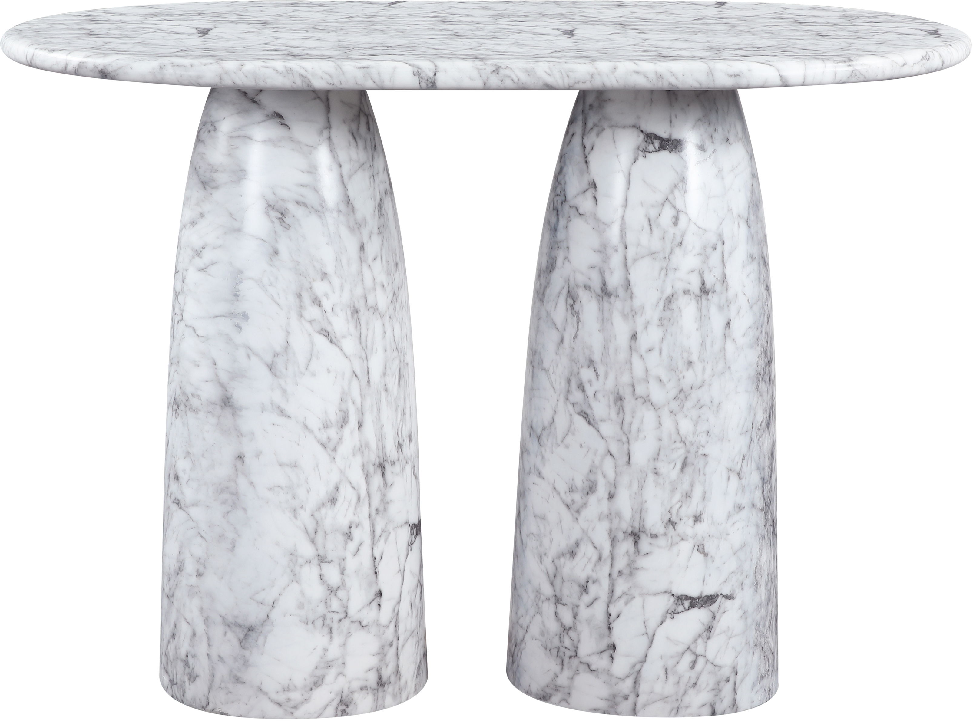 Cosenza - Concrete Indoor / Outdoor Bar Table (3 Boxes) - White