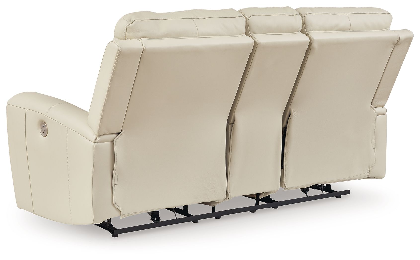 Ashley Furniture Dahlmoore - Dbl Power Reclining Loveseat With Console - Almond - Image 6
