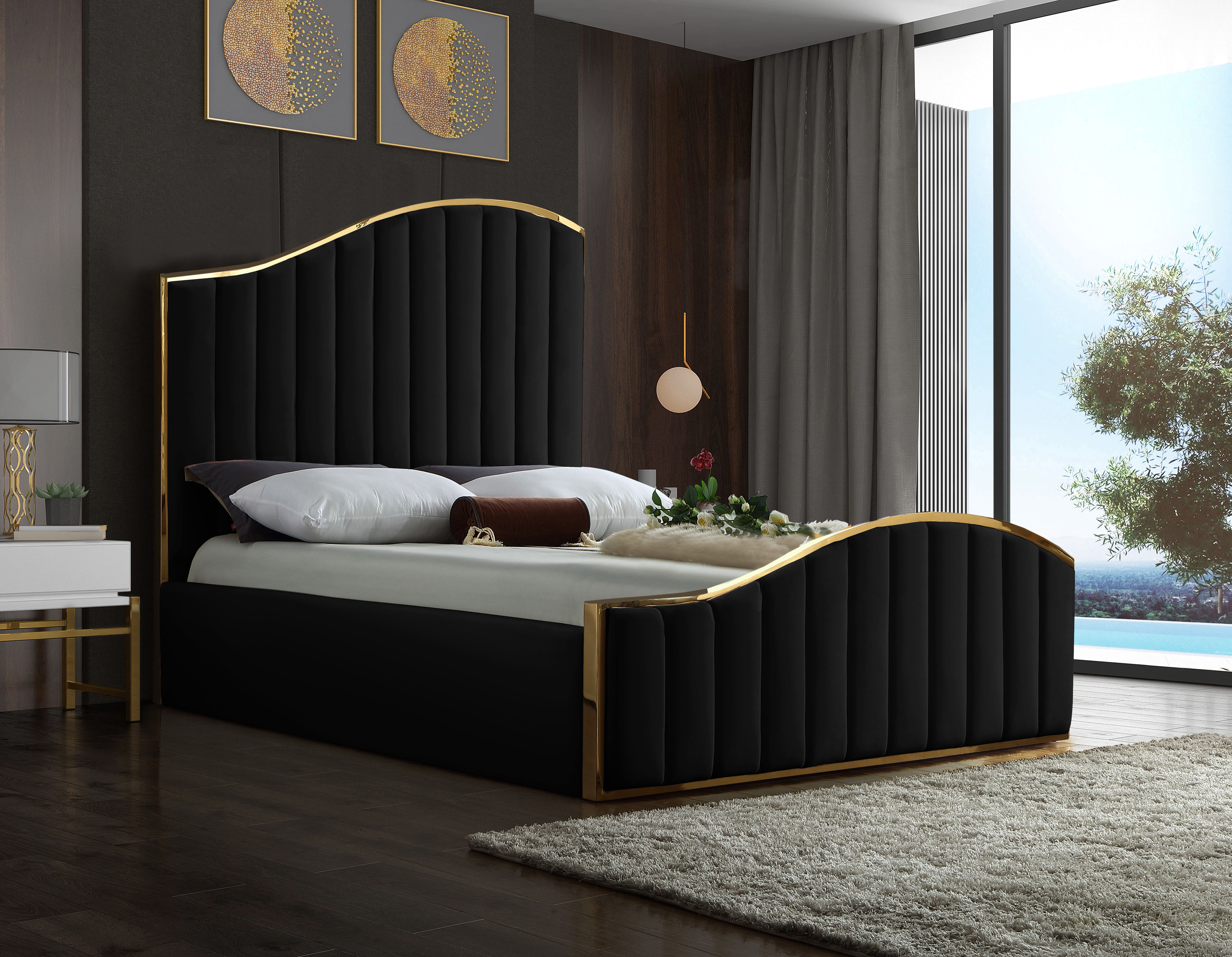 Jolie - King Bed - Black
