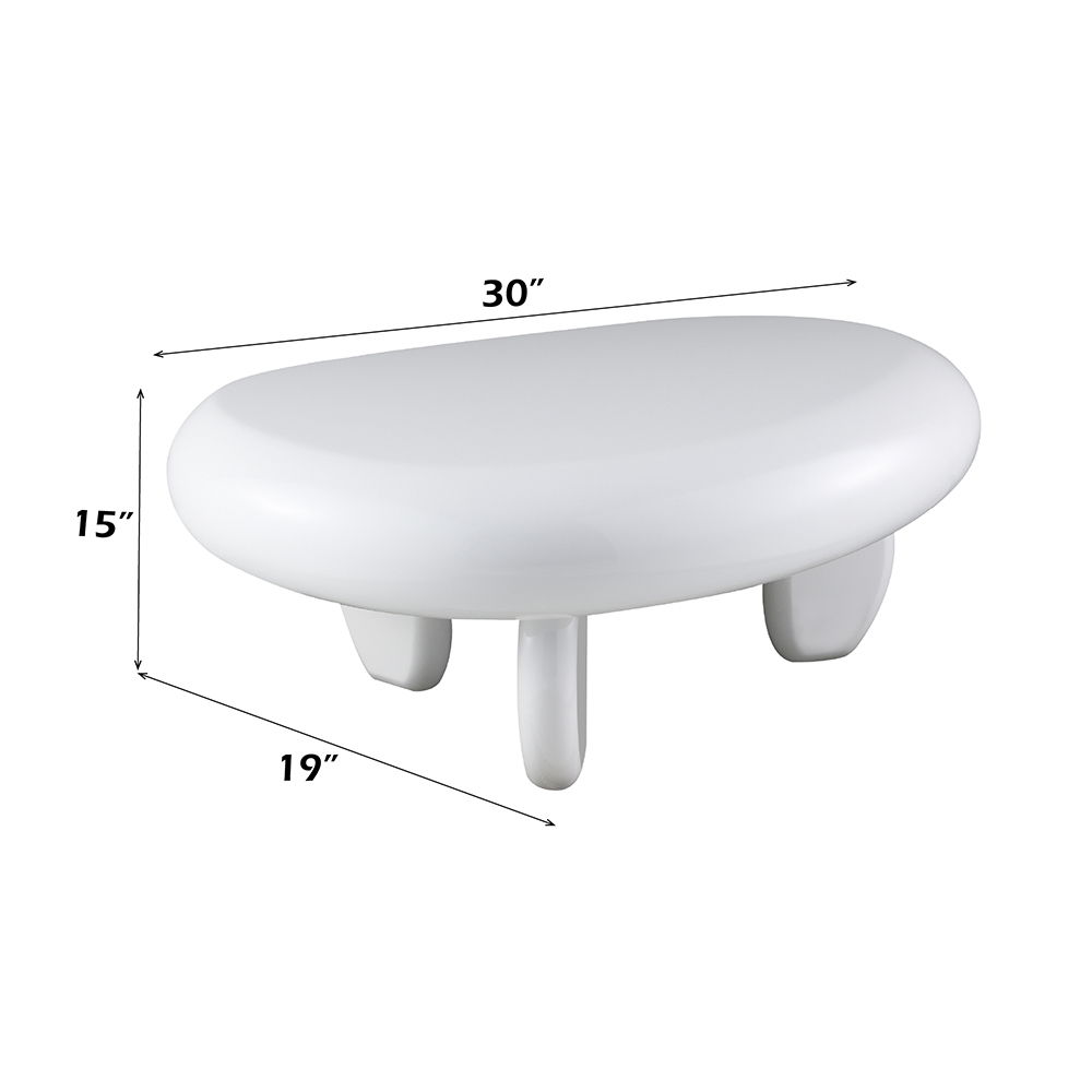 Wylie - End Table - White High Gloss, white, view 3