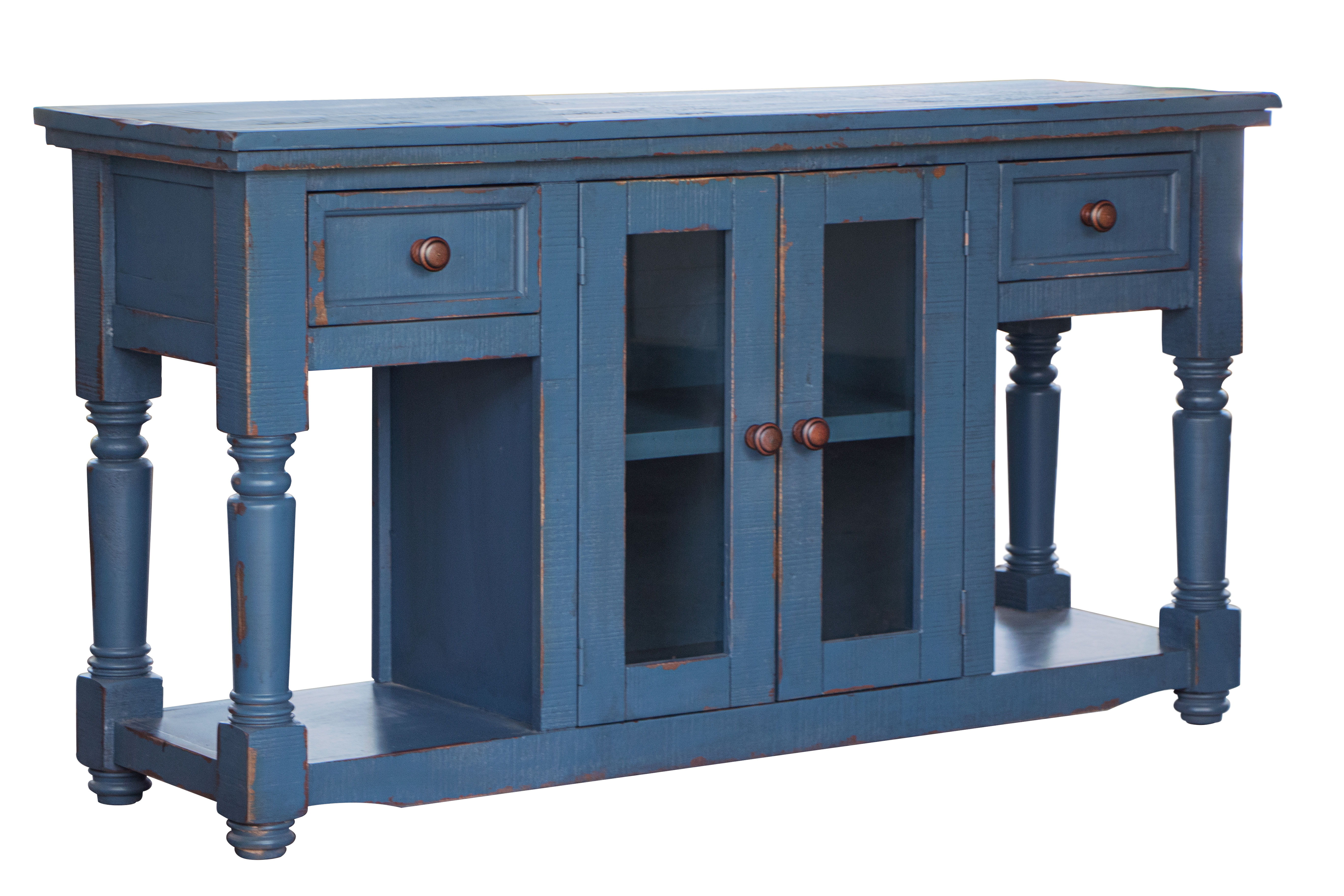 International Furniture Direct Aruba - Sofa Table - Dark Blue