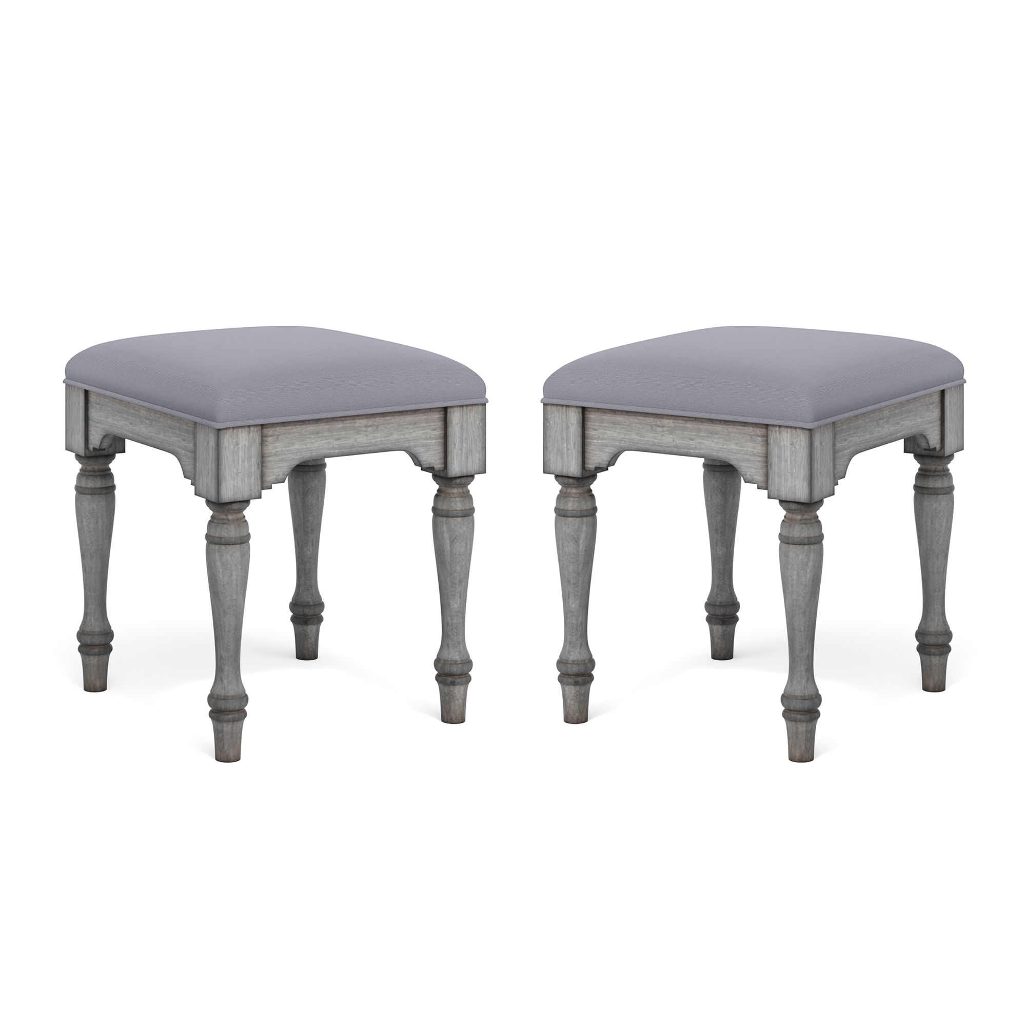 Plymouth - Ottoman (Set of 2) - Gray, gray