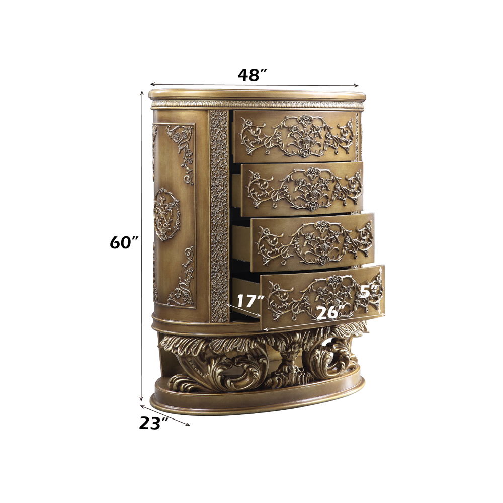 Constantine - Chest - Brown & Gold, dark brown, view 5