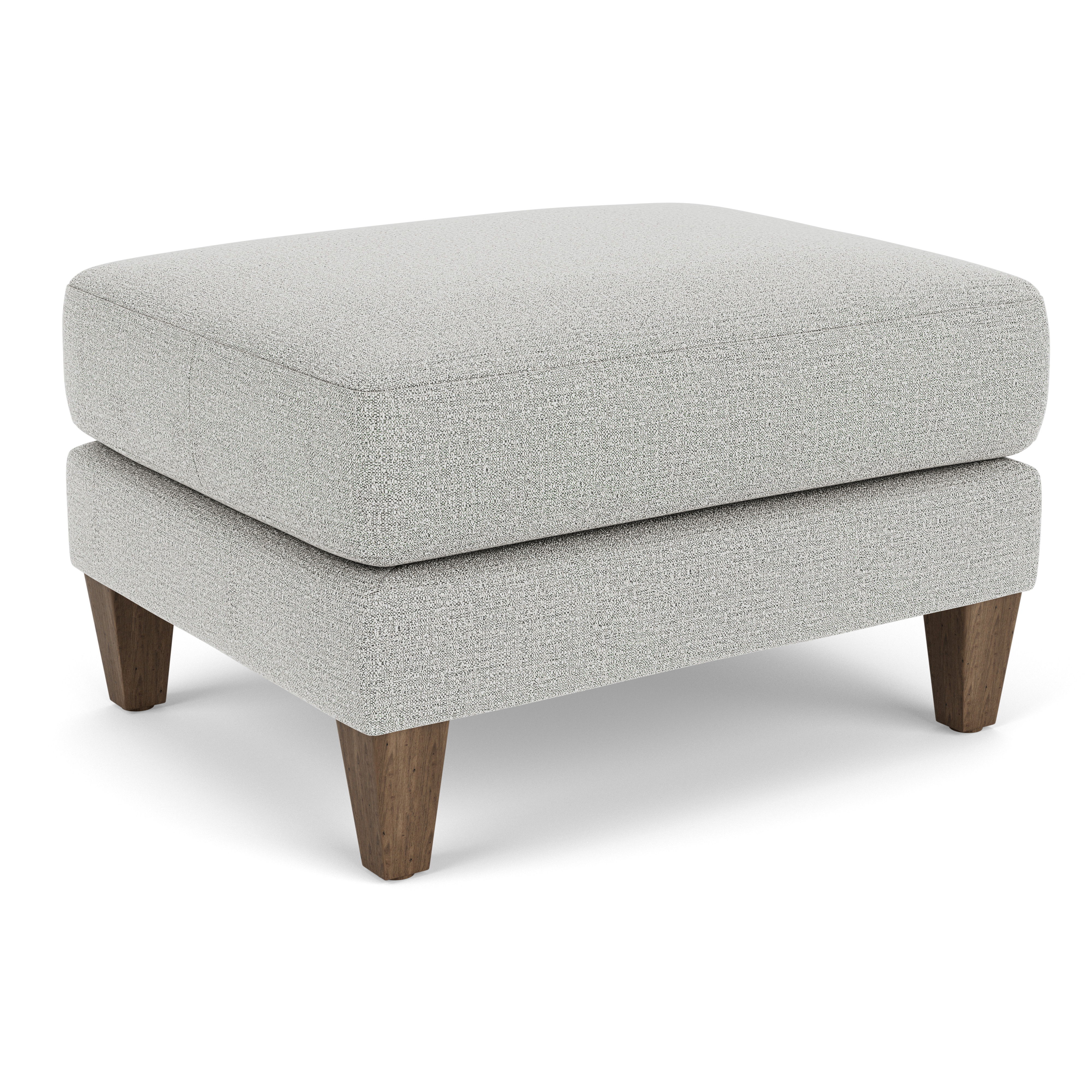 Cute - Fabric Ottoman, light gray