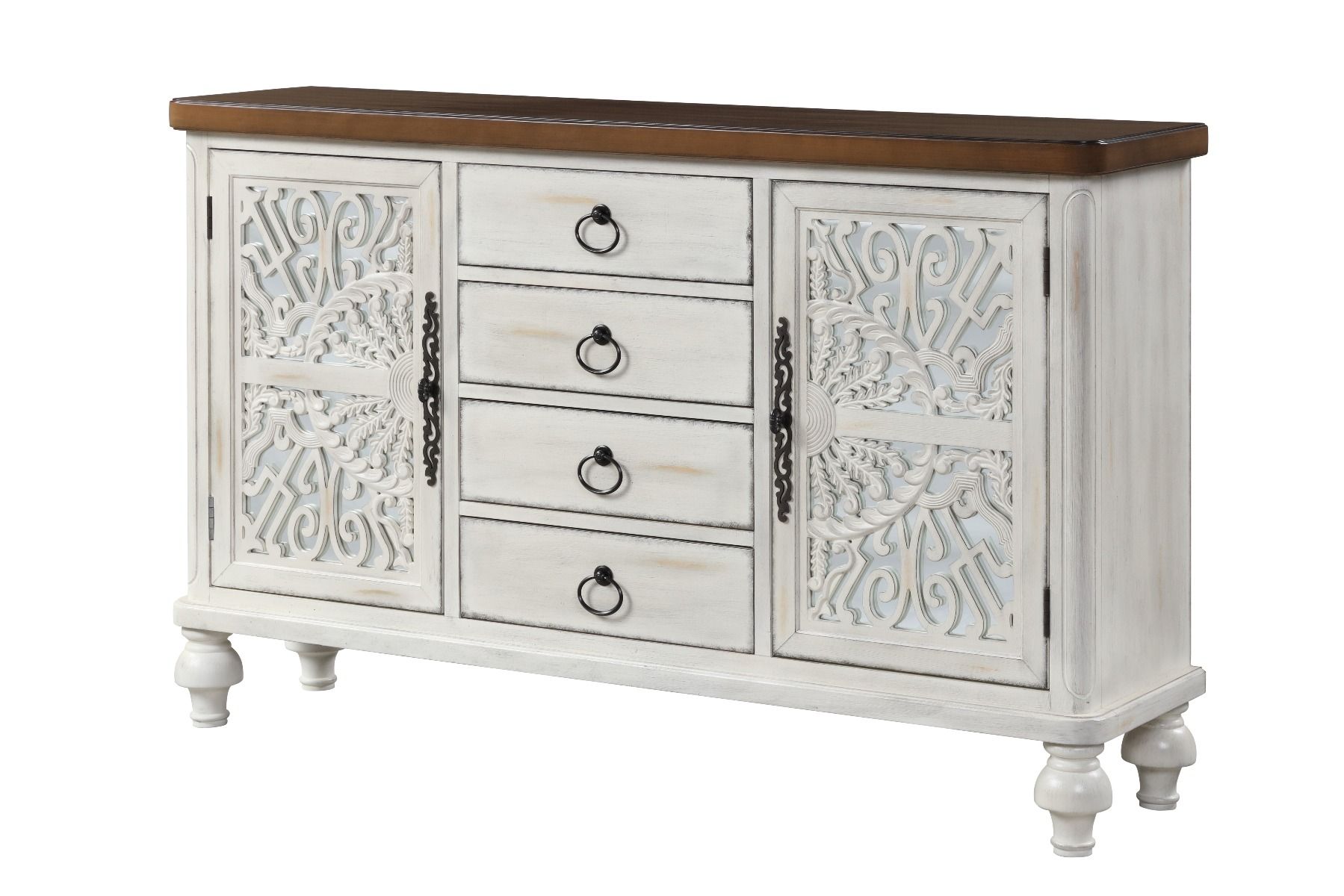 Vermont - Console Cabinet - Antique White, beige, view 2