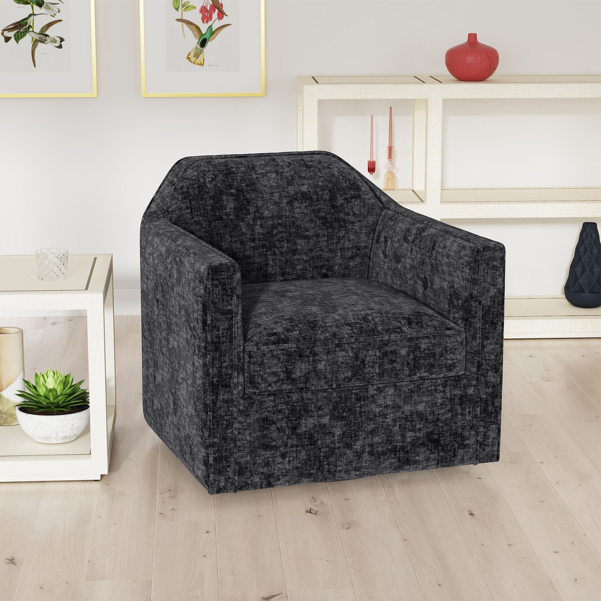 Hamlin - Swivel Chair - Blue