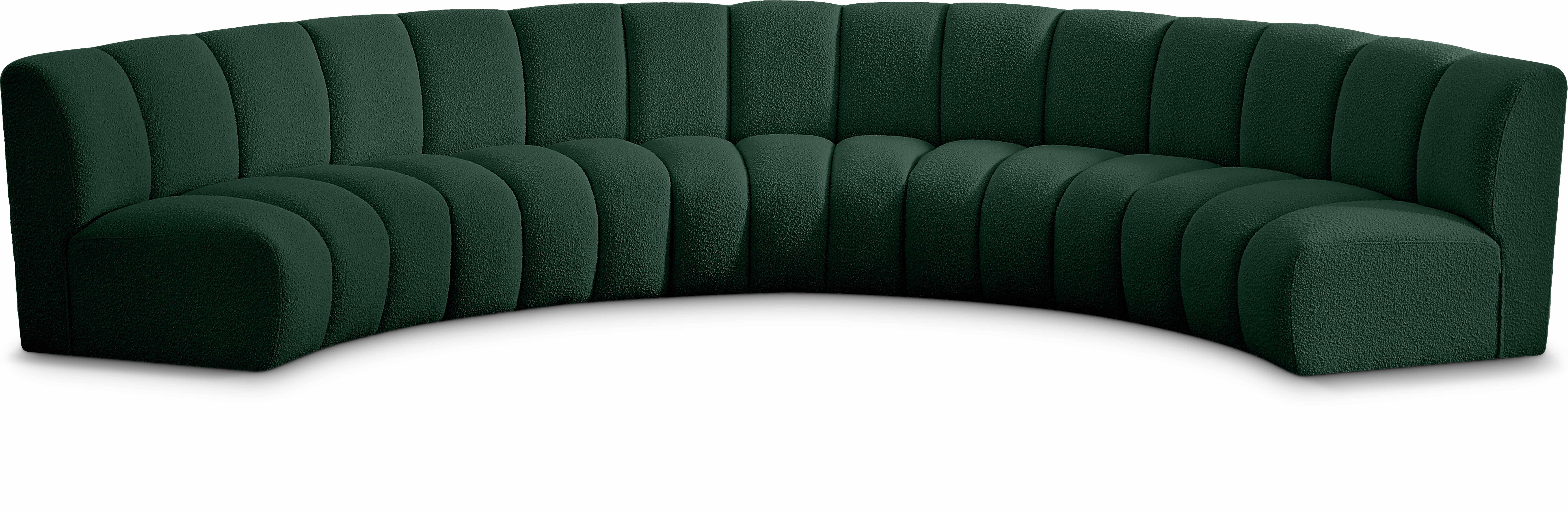 Infinity - 5 Piece Modular Sectional - Green