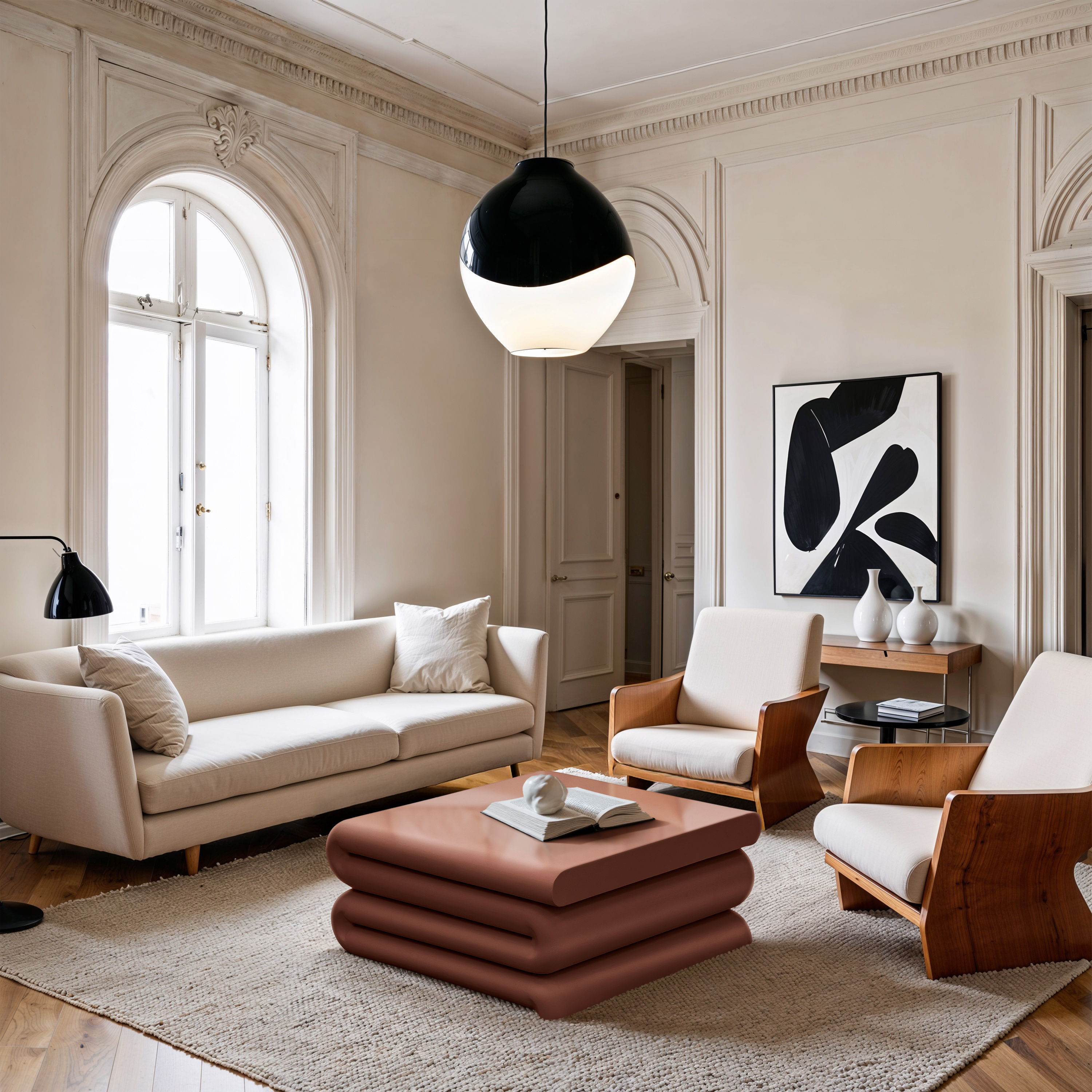 Roland - Iron Coffee Table - Terracotta
