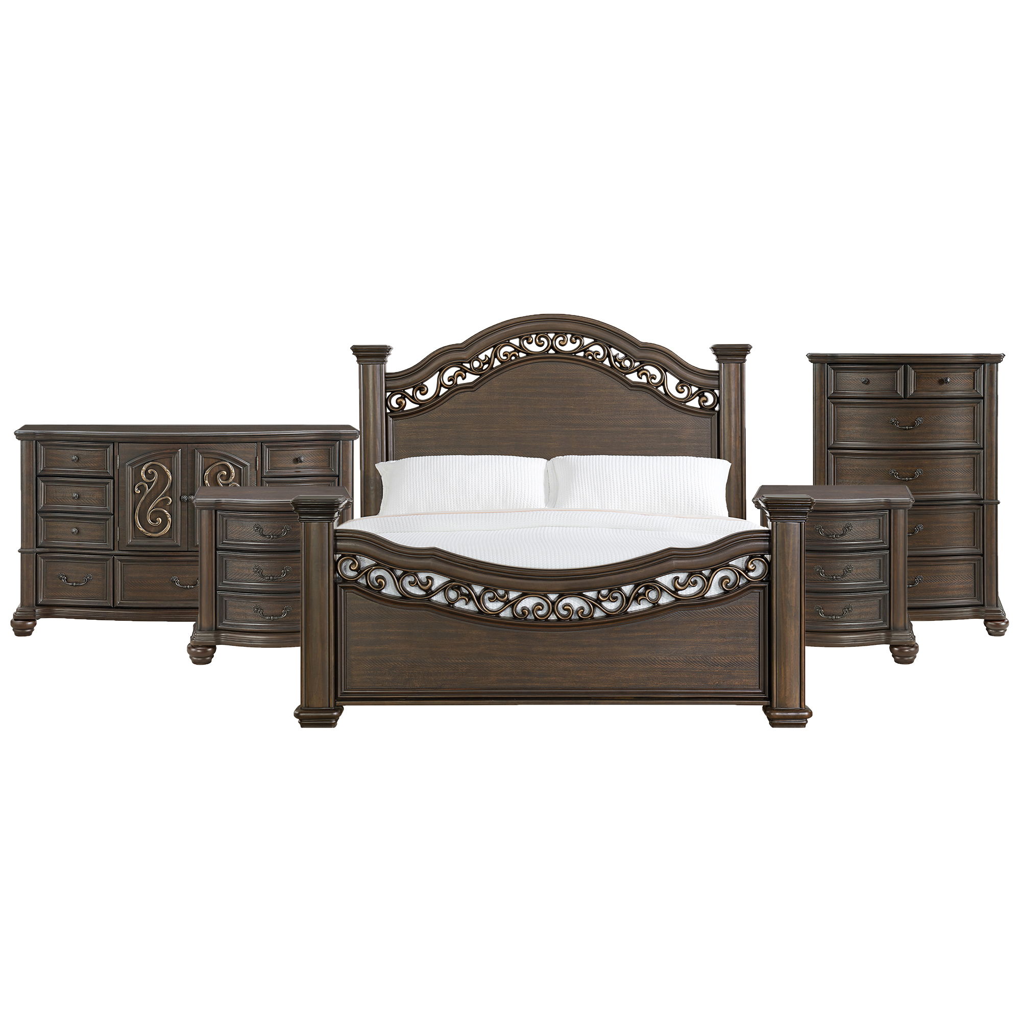 King · 5 Pc · Bedroom Set