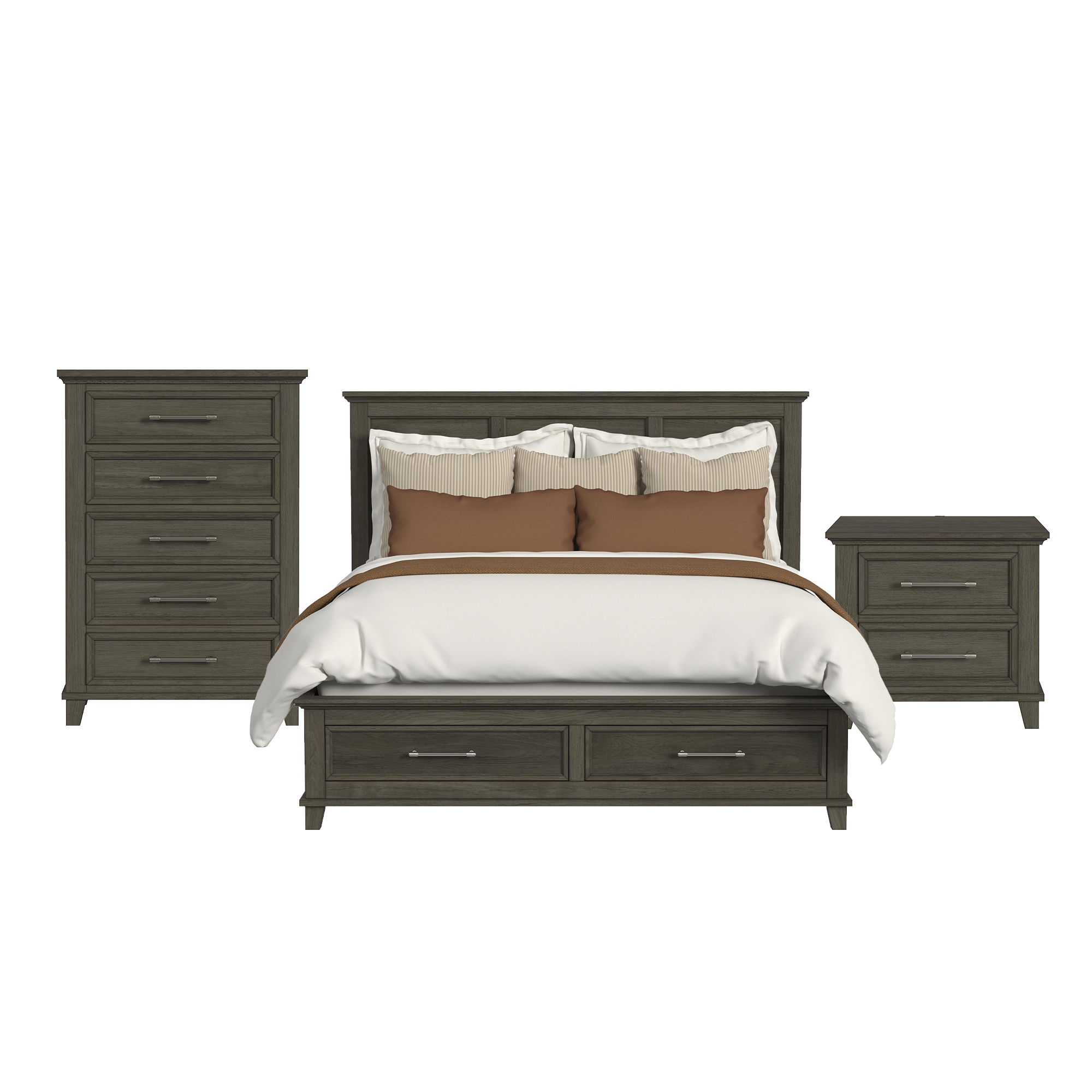 King · 3 Pc · Bedroom Set