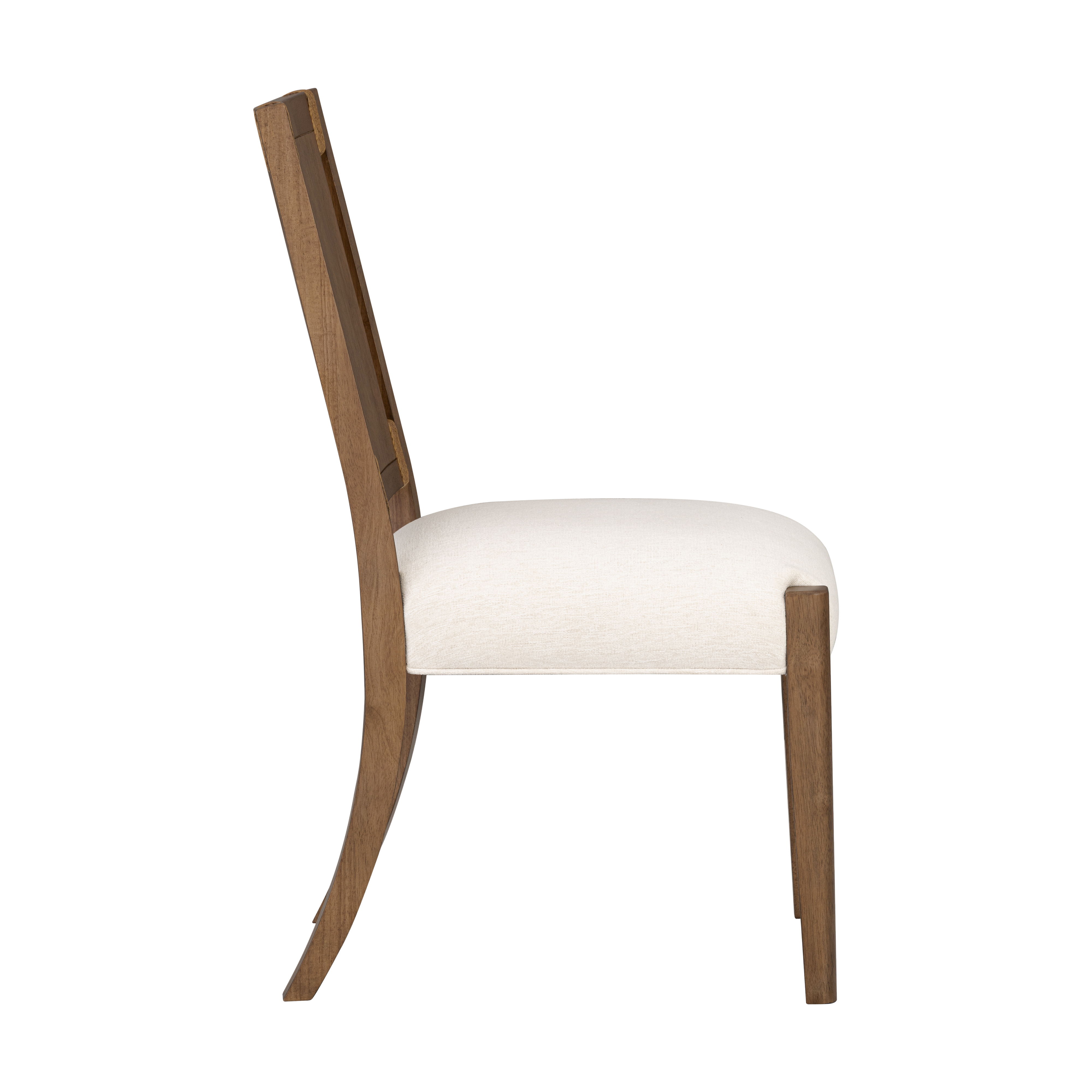 Lincoln - Upholstered Dining Chair - Brown / Milk, light brown, view 4