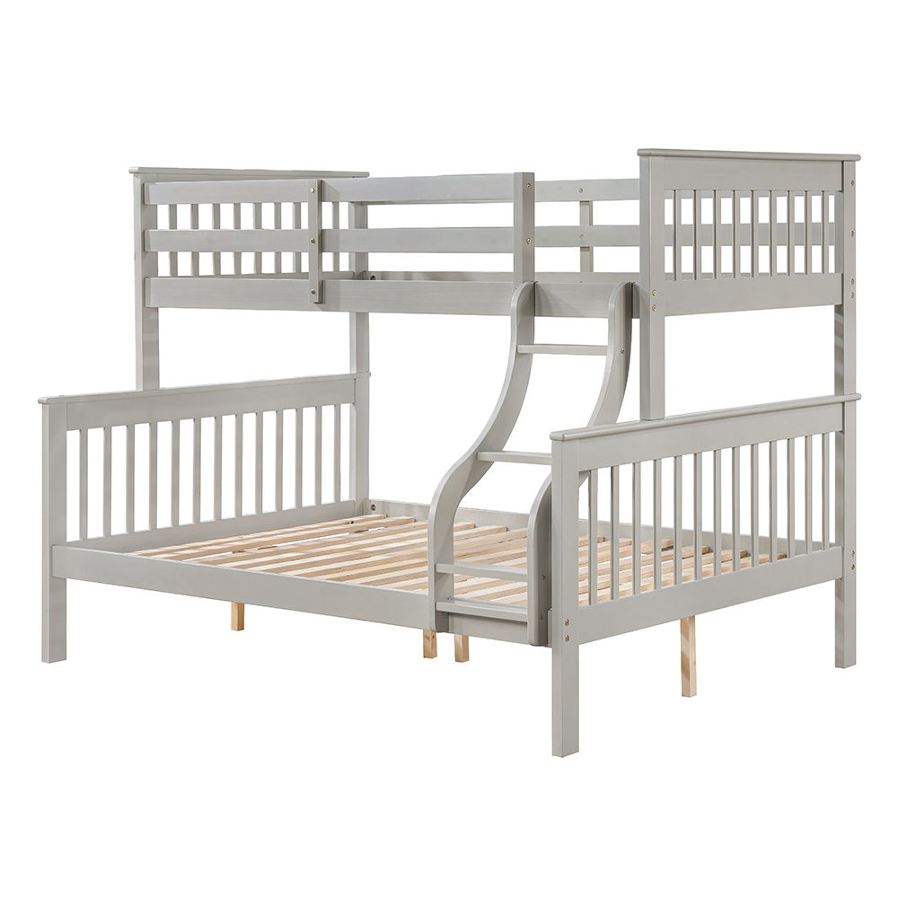 Marita - Twin Over Full Bunk Bed - Gray, gray, view 2
