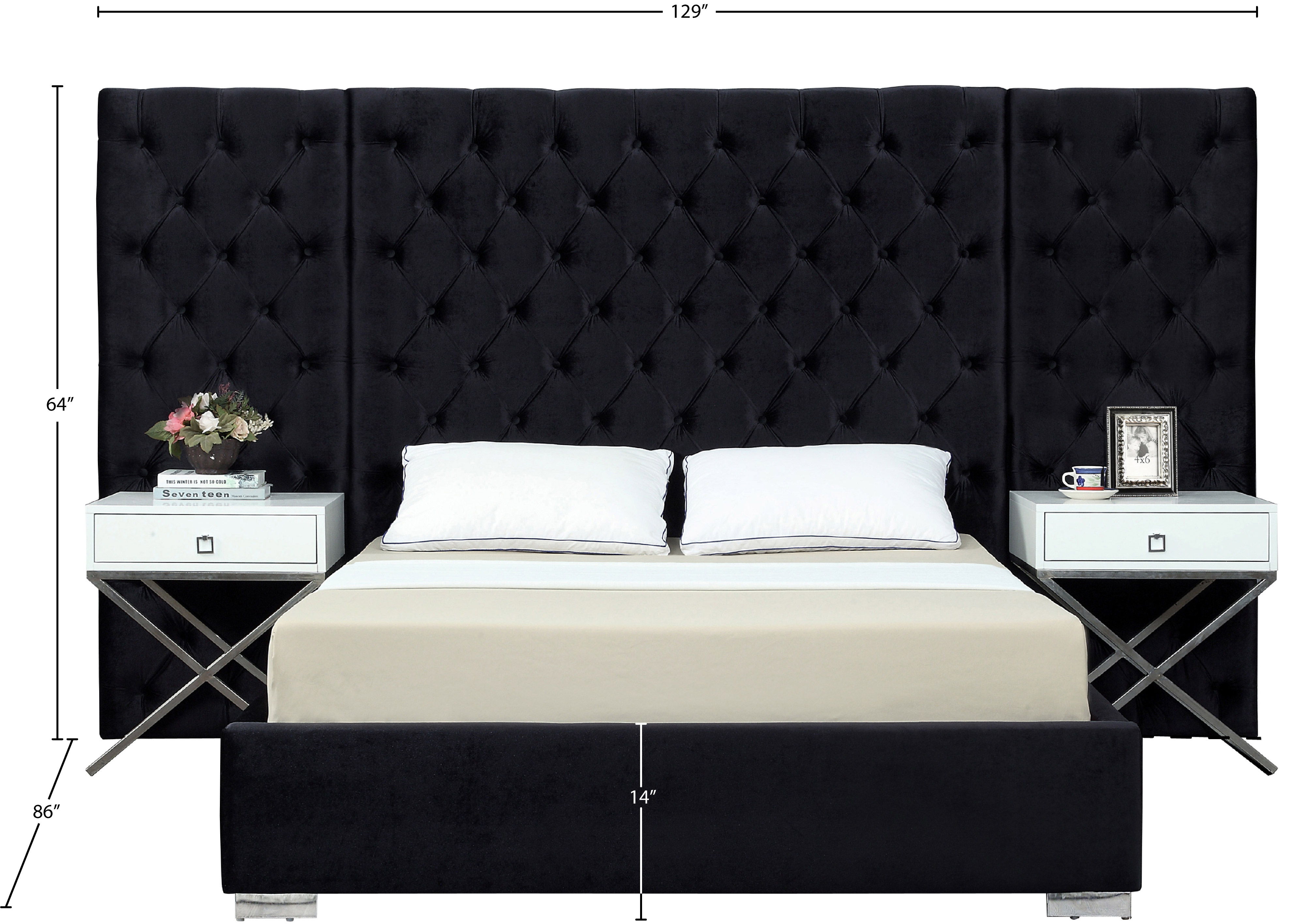 Grande - King Bed - Black