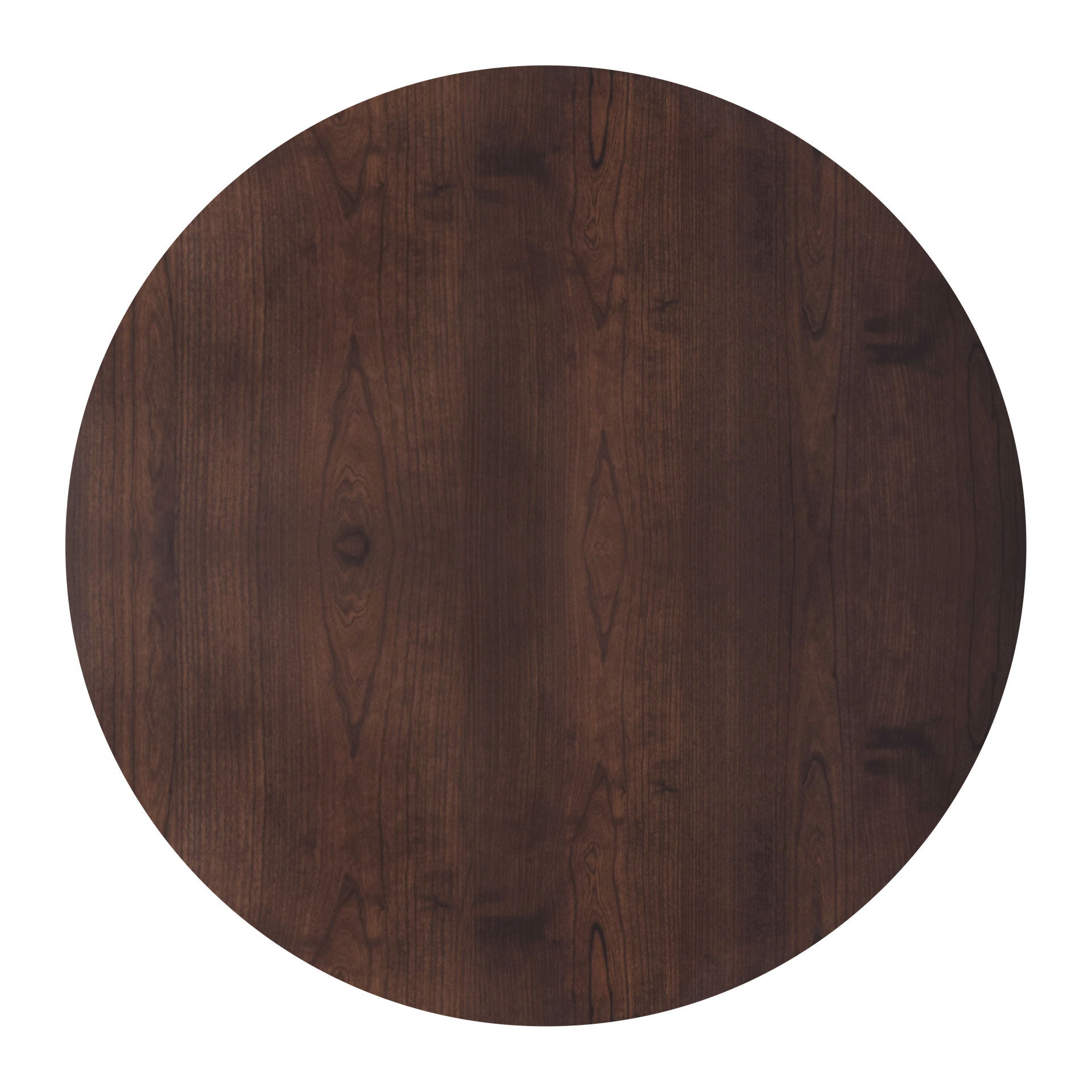 Tioga - 47" Round Table - Brown Cherry