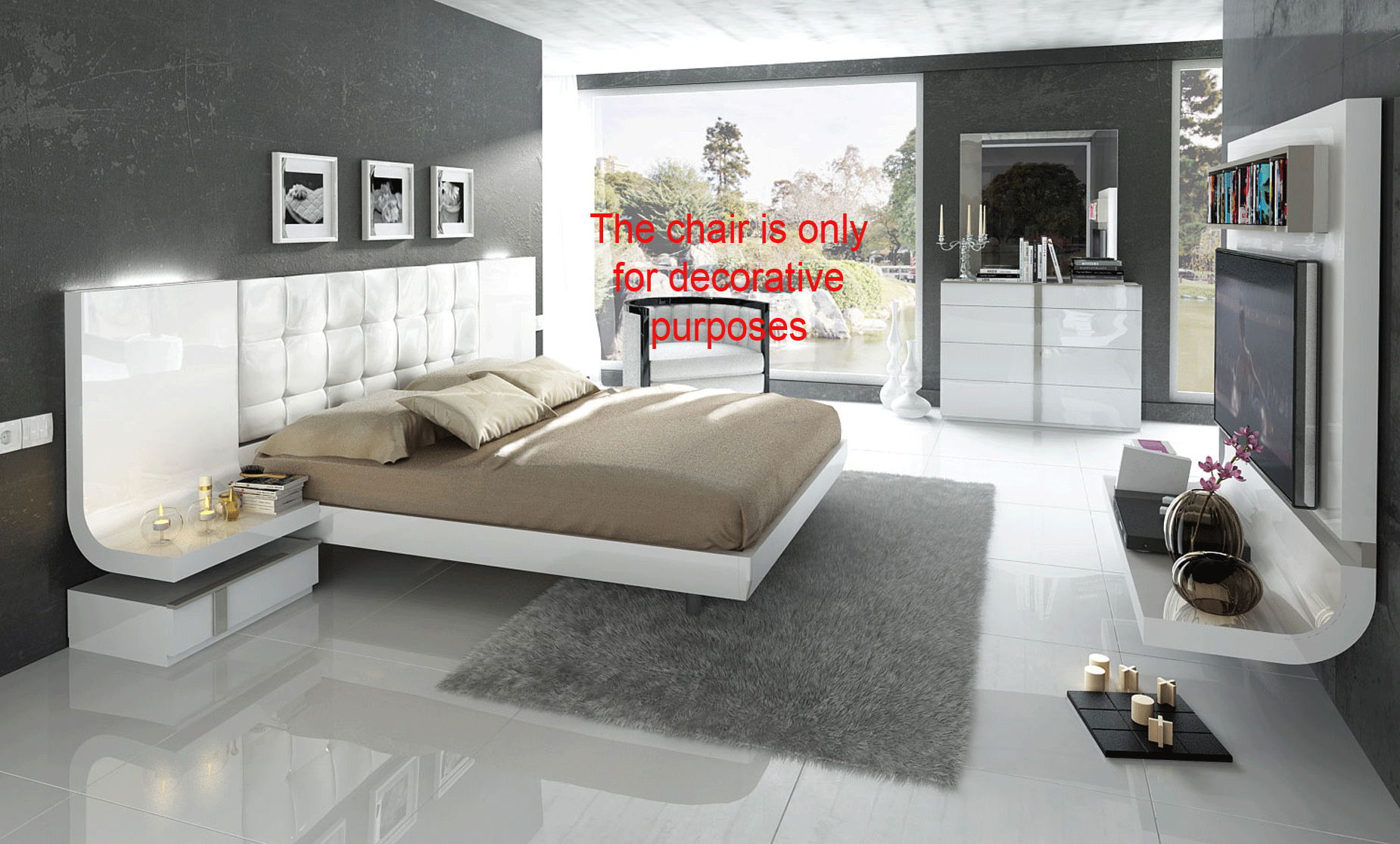 Granada - King Size Storage Bed - White