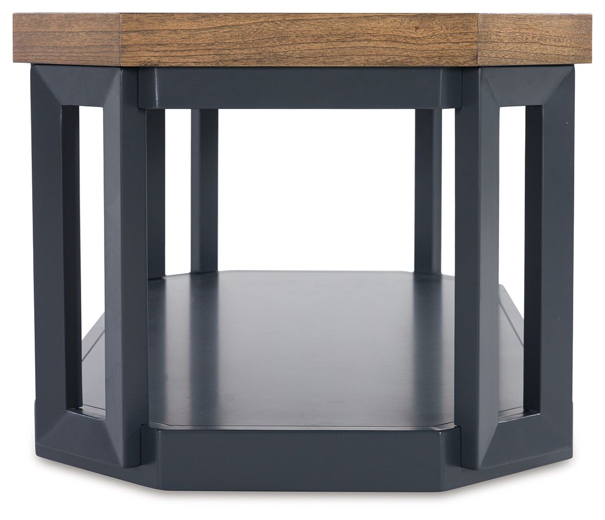 Ashley Furniture Landocken - Occasional Table Set (Set of 3) - Brown / Blue - Image 10