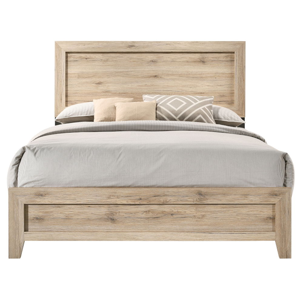 Miquell - Eastern King Bed - Natural, beige, view 5