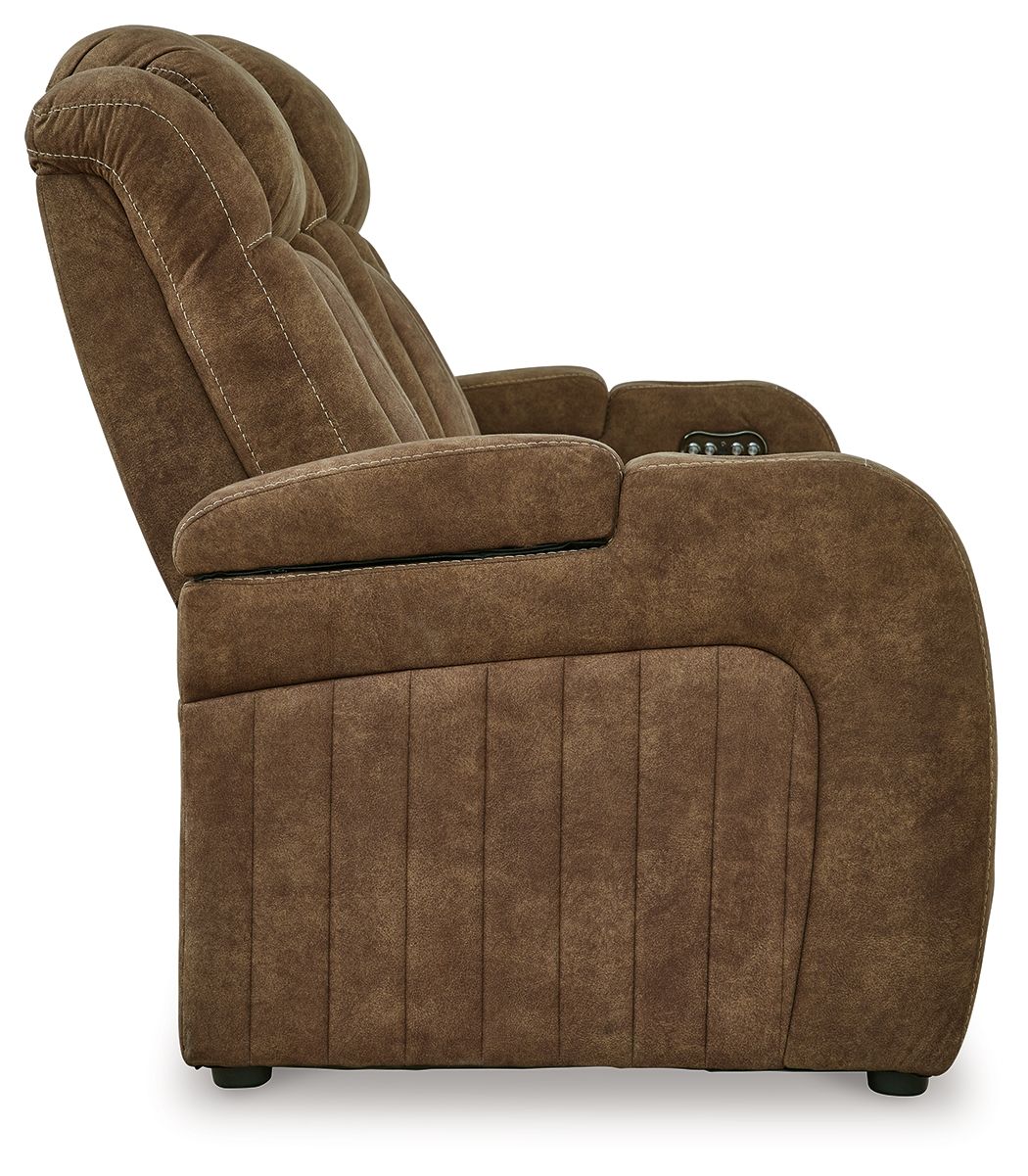 Ashley Furniture Wolfridge - Power Reclining Sofa With Adj Headrest - Brindle - Image 6